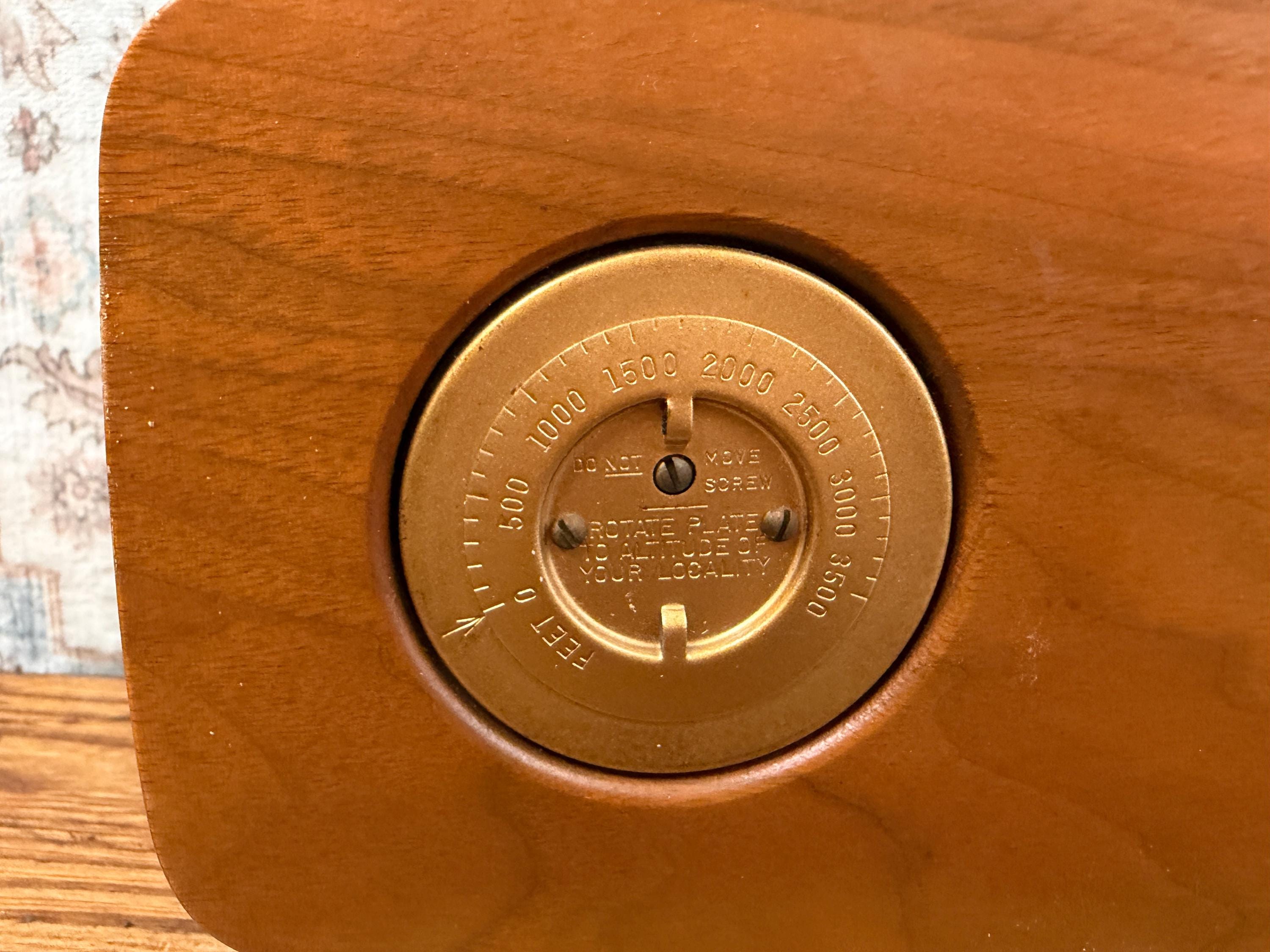 Vintage 1960s Taylor Stormoguide Weather Station Barometer Thermometer Hygrometer Wood Wall Decor Mid Century