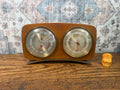 Vintage 1960s Taylor Stormoguide Weather Station Barometer Thermometer Hygrometer Wood Wall Decor Mid Century