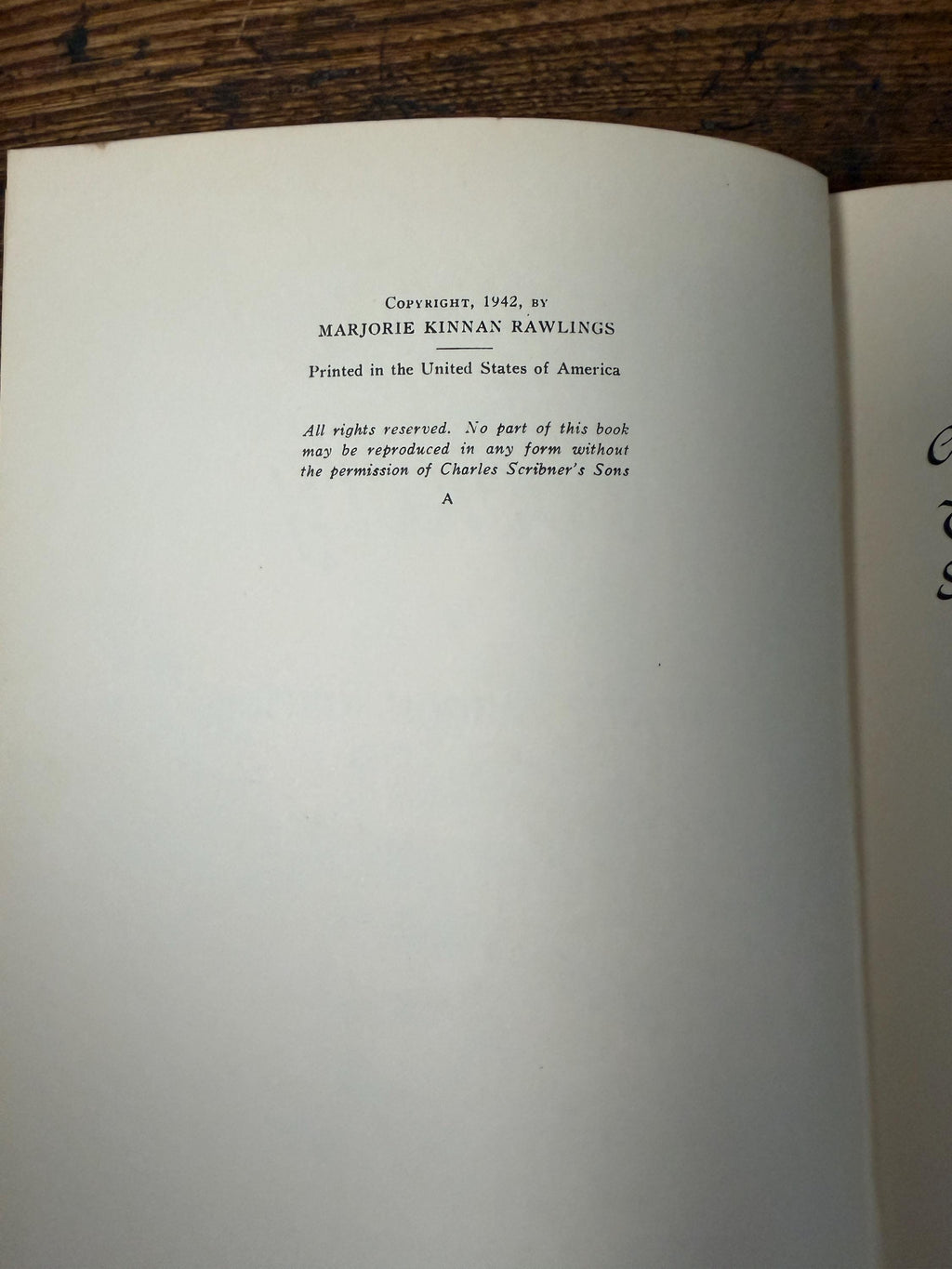 Cross Creek Cookery by Marjorie Kinnan | 1942 Hardcover