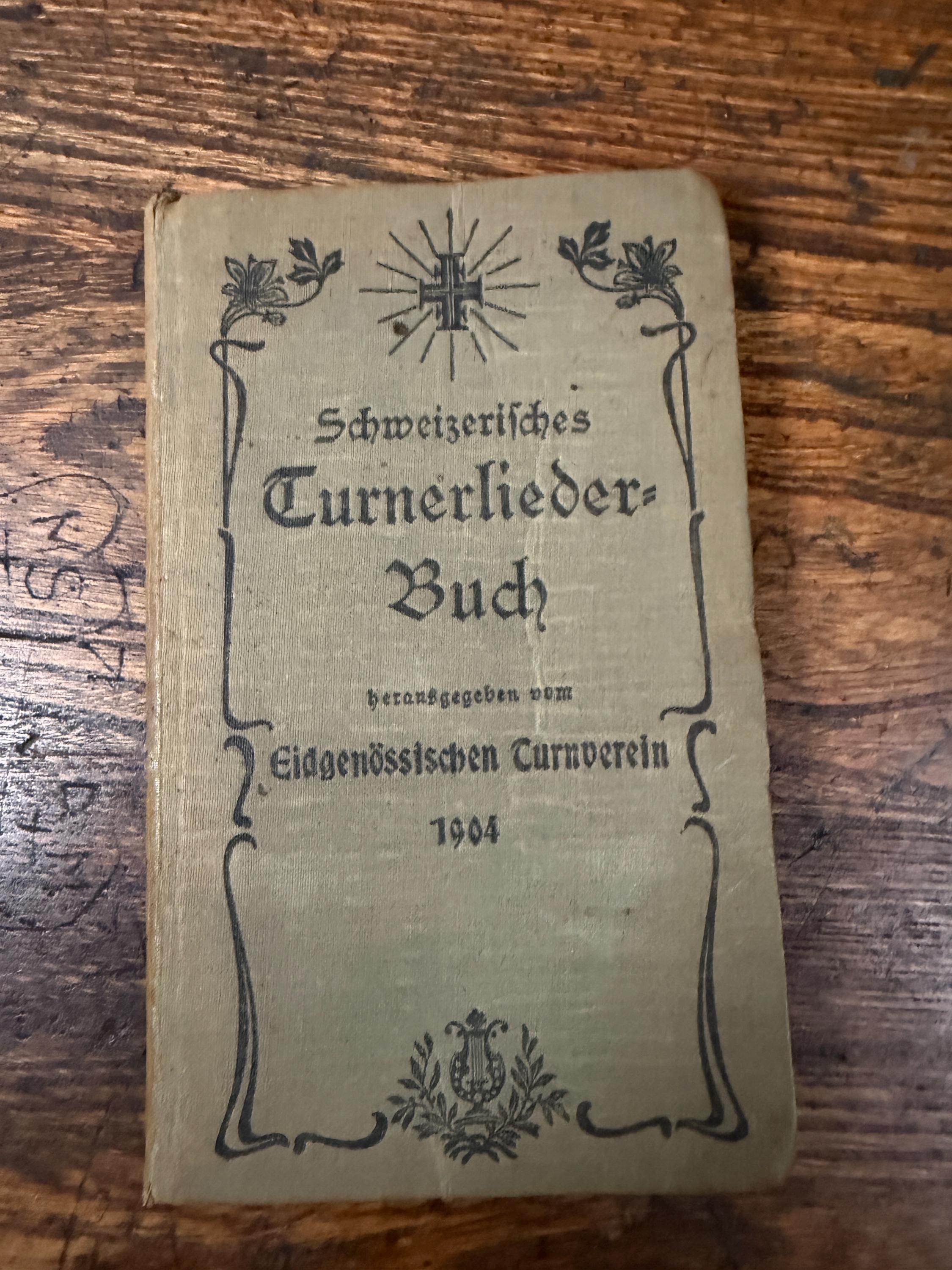 Antique 1922 Swiss Gymnastics Federation Songbook Paperback Music Book