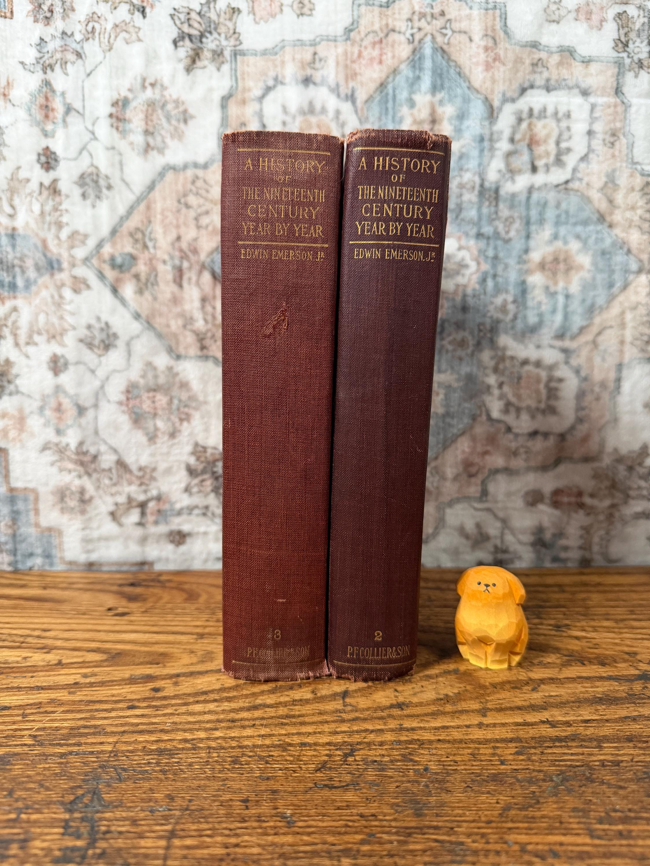 A History of the Nineteenth Century Year by Year by Edwin Emerson Jr. | 1902 Two-Book Set