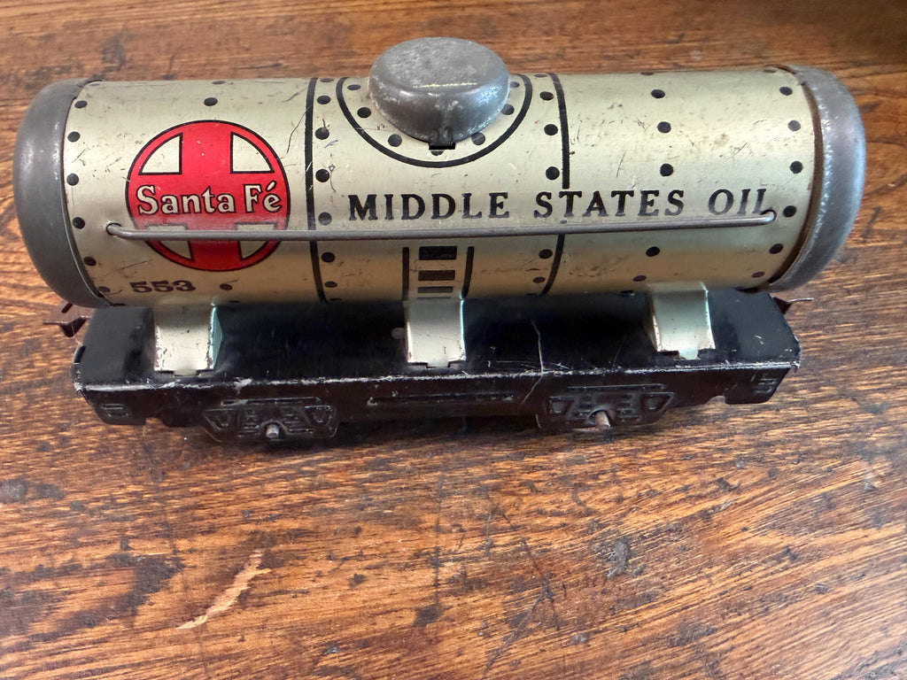 Vintage Marx O Gauge Freight Car Set | Rock Island Gondola Santa Fe Tank Union Pacific Stock Car & Tender