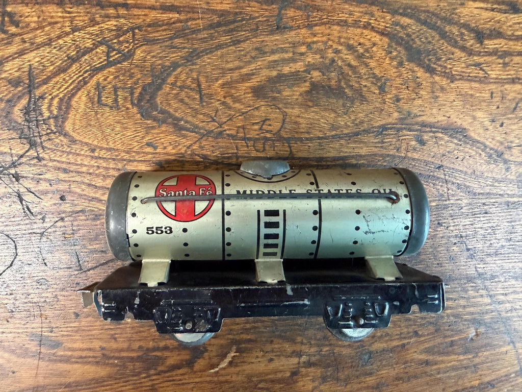 Vintage Marx O Gauge Freight Car Set | Rock Island Gondola Santa Fe Tank Union Pacific Stock Car & Tender
