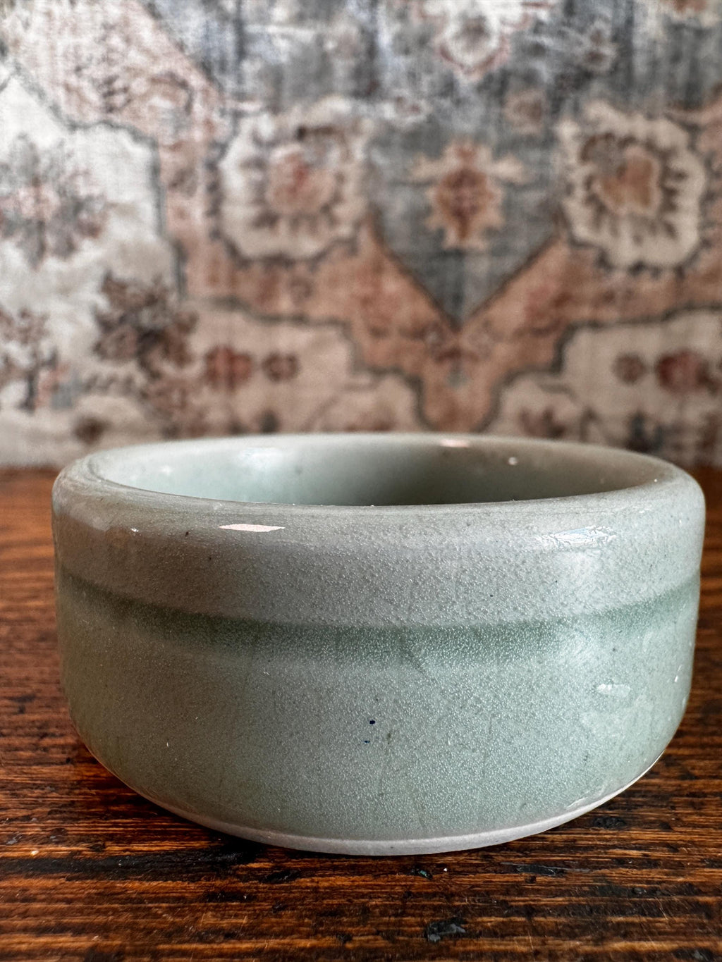 Pair of Small Celadon Ceramic Bowls
