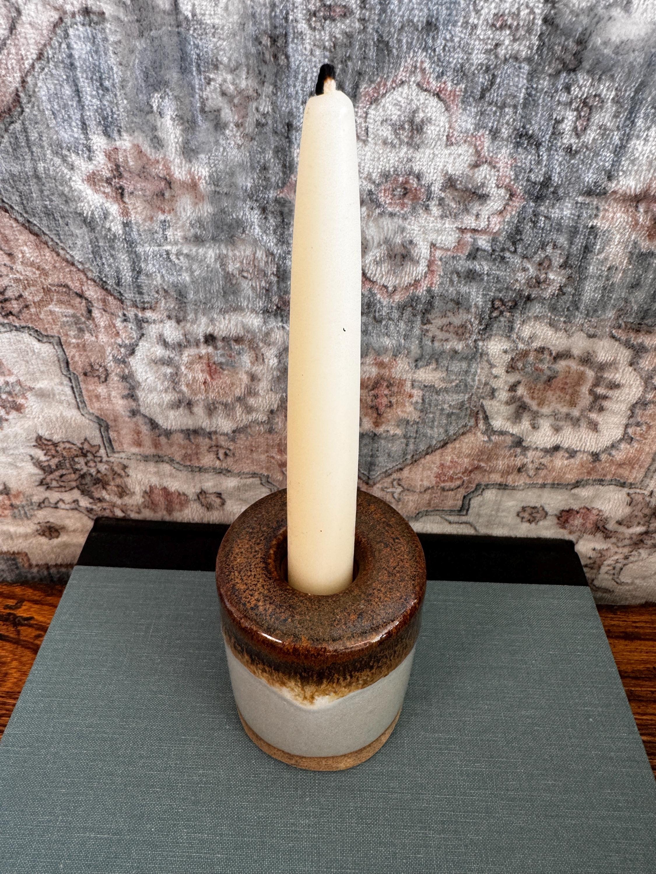 Mid-Century Modern Ceramic Candle Holder