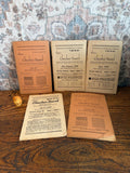 Lot of 5 Vintage Elam's Checker Board Magazines from 1947-1949