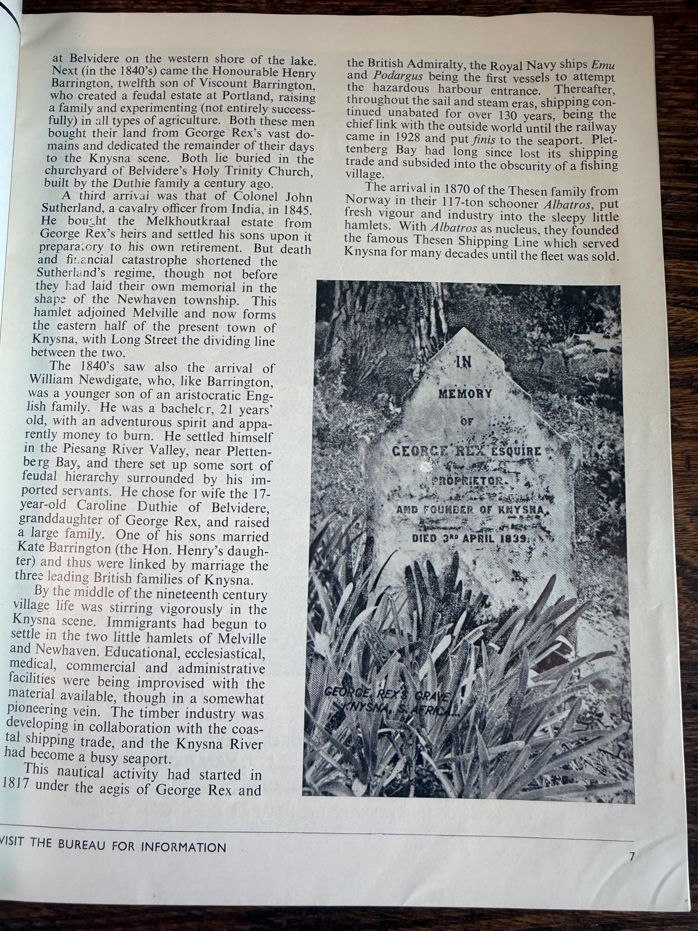 THE GARDEN ROUTE... in Spring and Autumn by The Publicity Association of Knysna Plettenberg Bay and District | 1965 Book