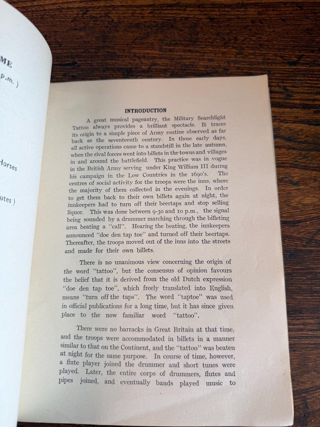 Western Command Military Searchlight Tattoo Program 1958