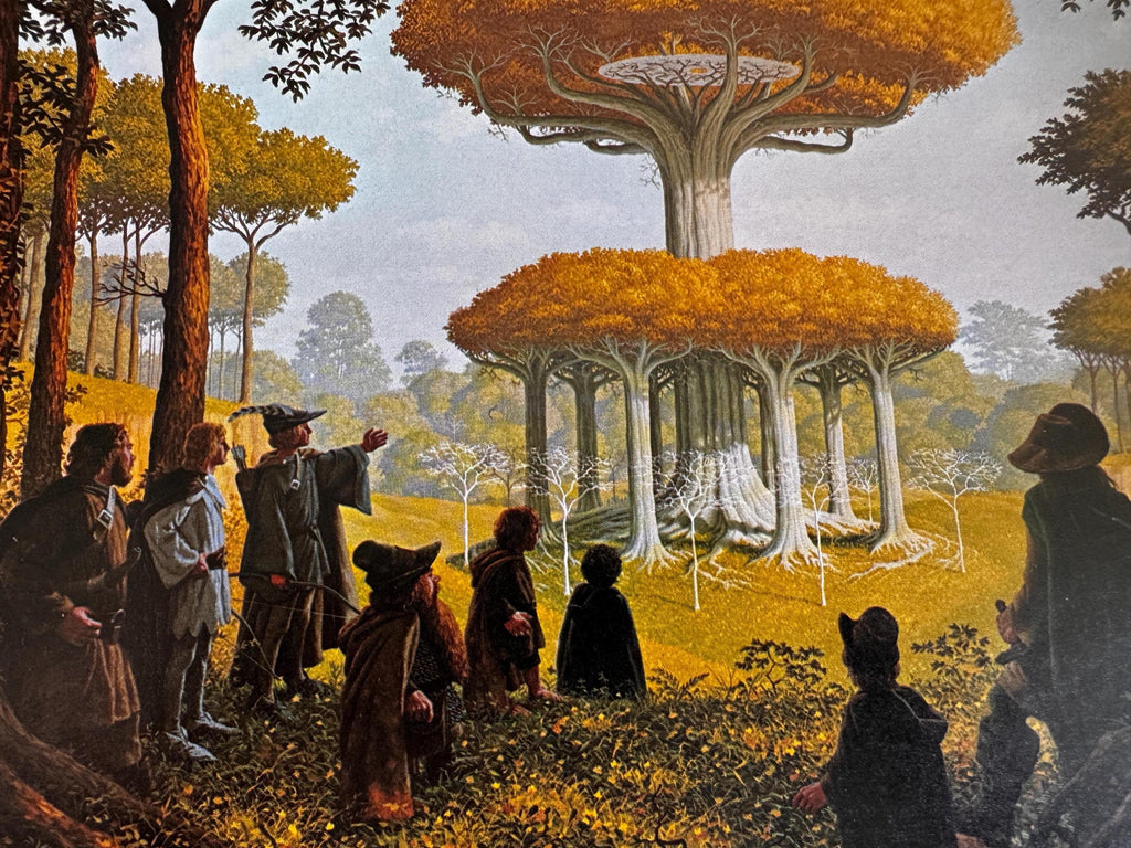 Lothlórien Fantasy Print by Hildebrandt | 1977 Calendar Page