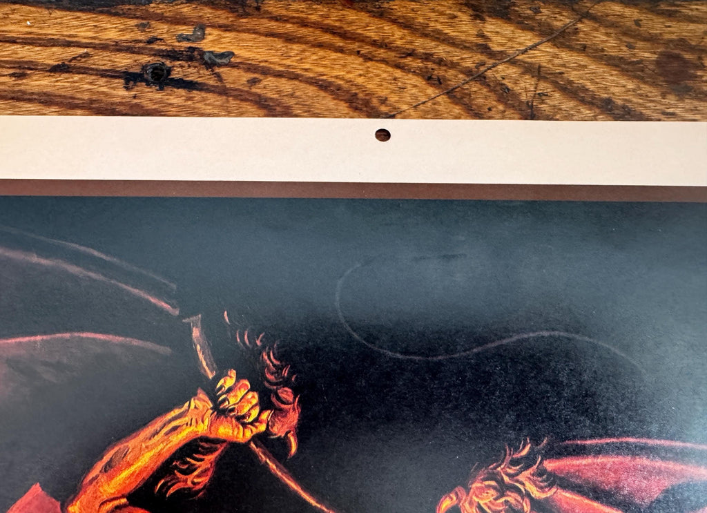 The Balrog Fantasy Art Print by Hildebrandt | 1977 Calendar Page