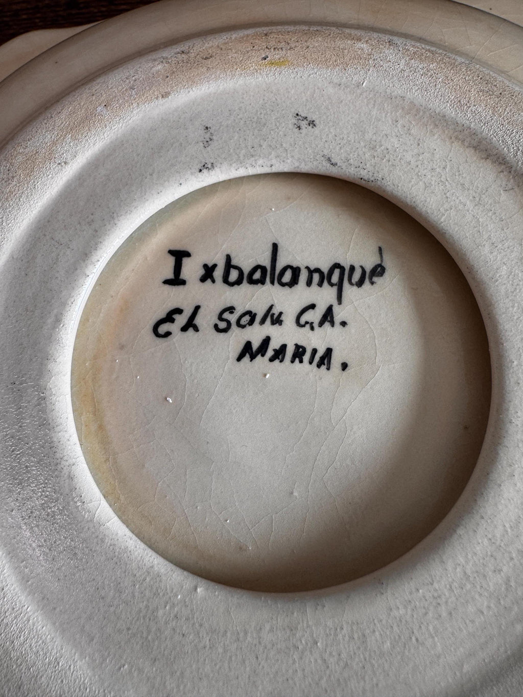Ixbalanque Decorative Ceramic Plate with Mayan Motif