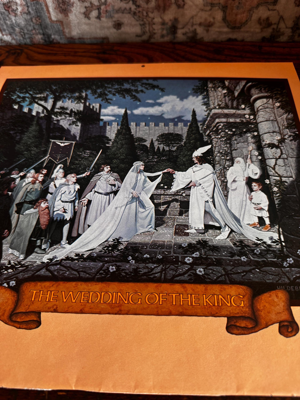 The Wedding of the King Fantasy Art Print by Hildebrandt | 1977 Calendar Page