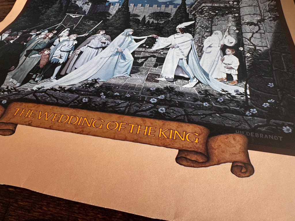 The Wedding of the King Fantasy Art Print by Hildebrandt | 1977 Calendar Page