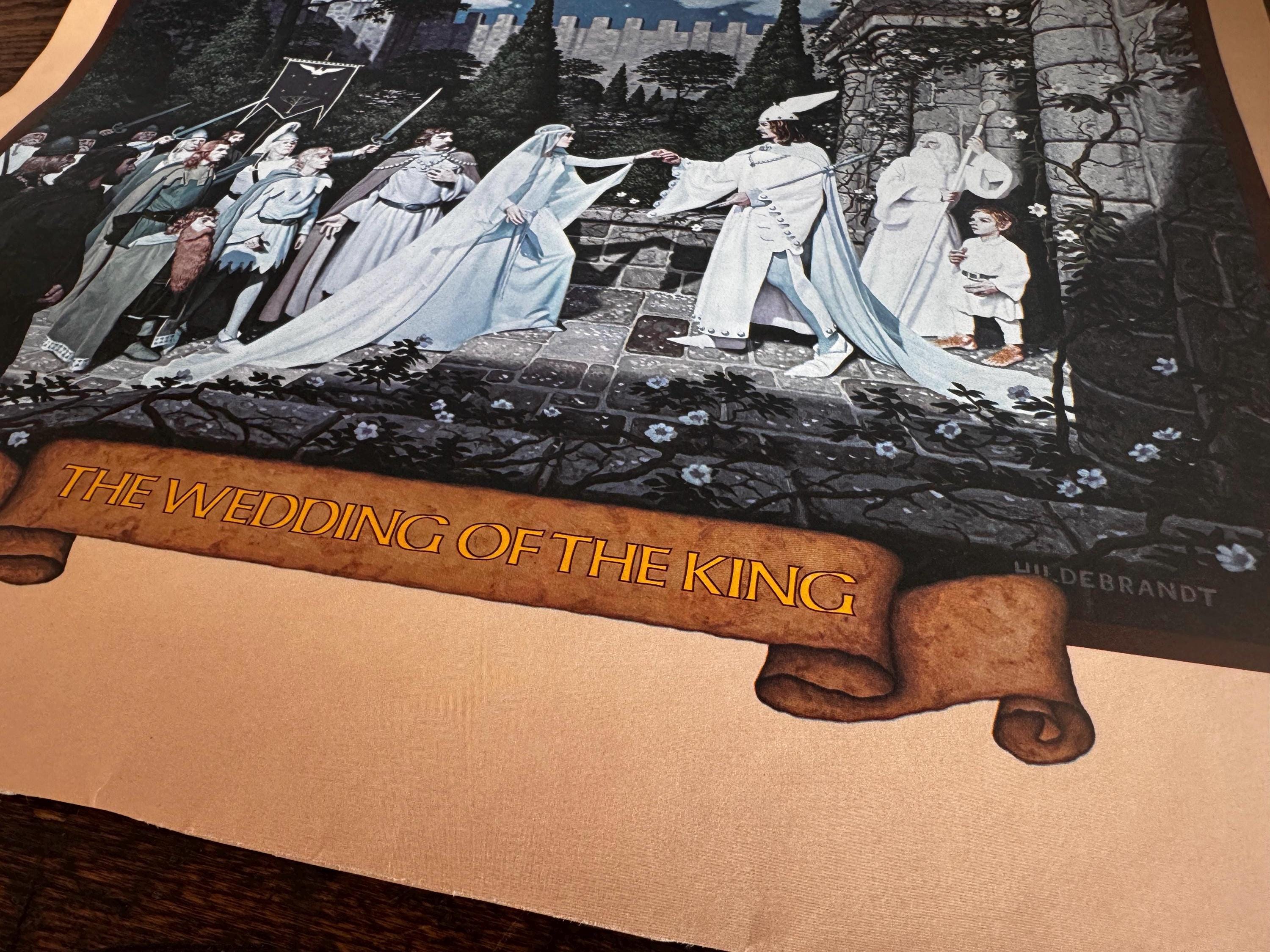 The Wedding of the King Fantasy Art Print by Hildebrandt | 1977 Calendar Page