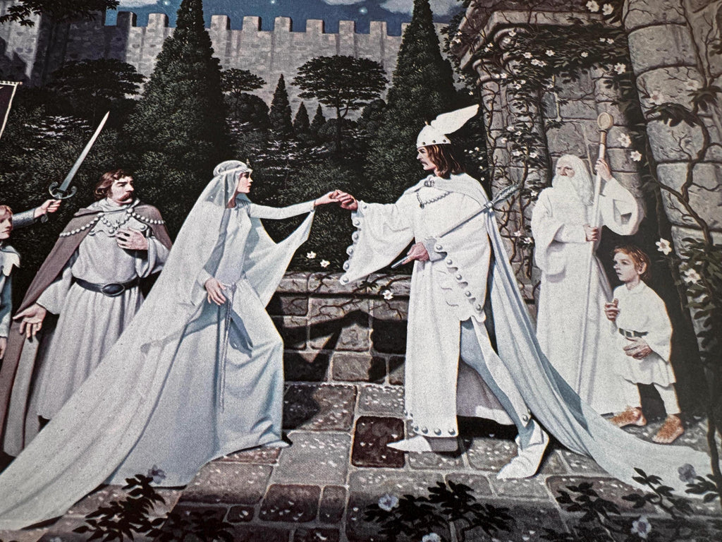 The Wedding of the King Fantasy Art Print by Hildebrandt | 1977 Calendar Page