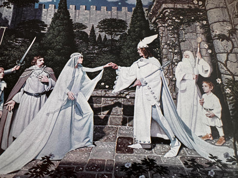 The Wedding of the King Fantasy Art Print by Hildebrandt | 1977 Calendar Page