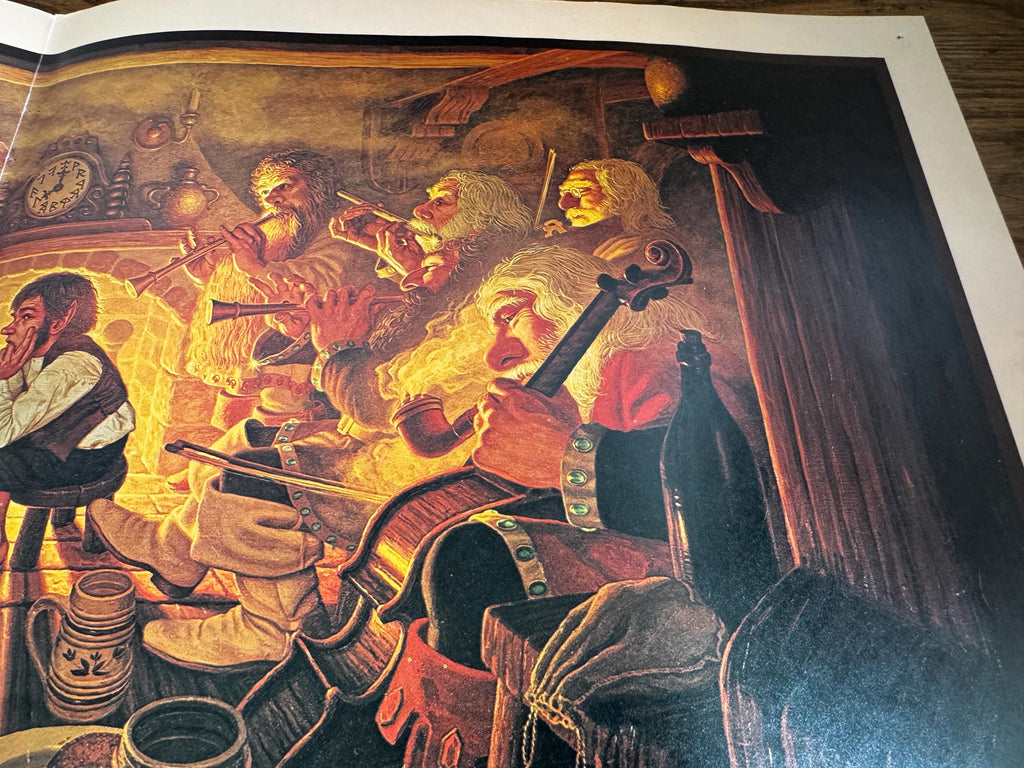 An Unexpected Party and Helm's Deep Prints by Hilderbrandt | 1977 Calendar Centerfold