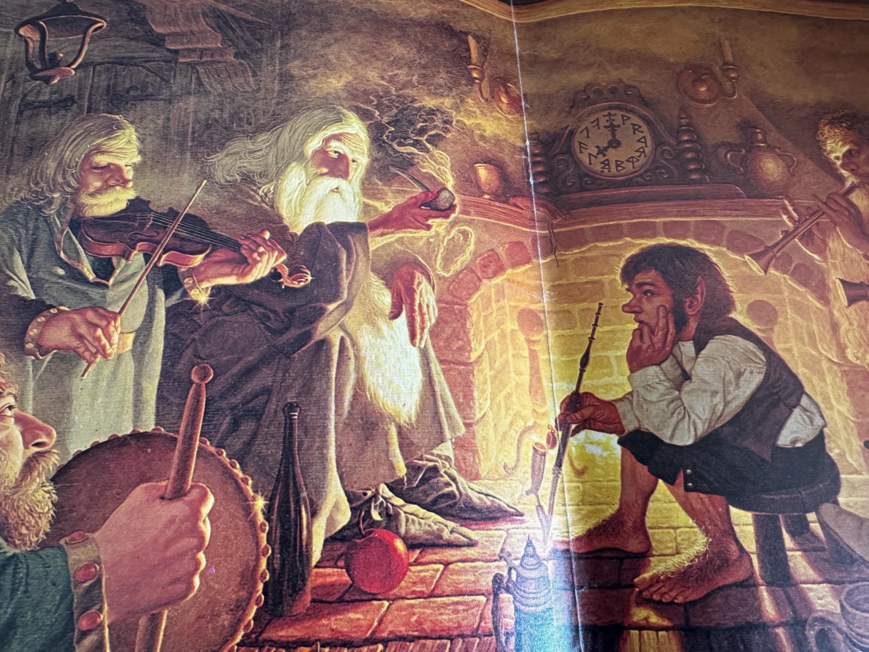 An Unexpected Party and Helm's Deep Prints by Hilderbrandt | 1977 Calendar Centerfold