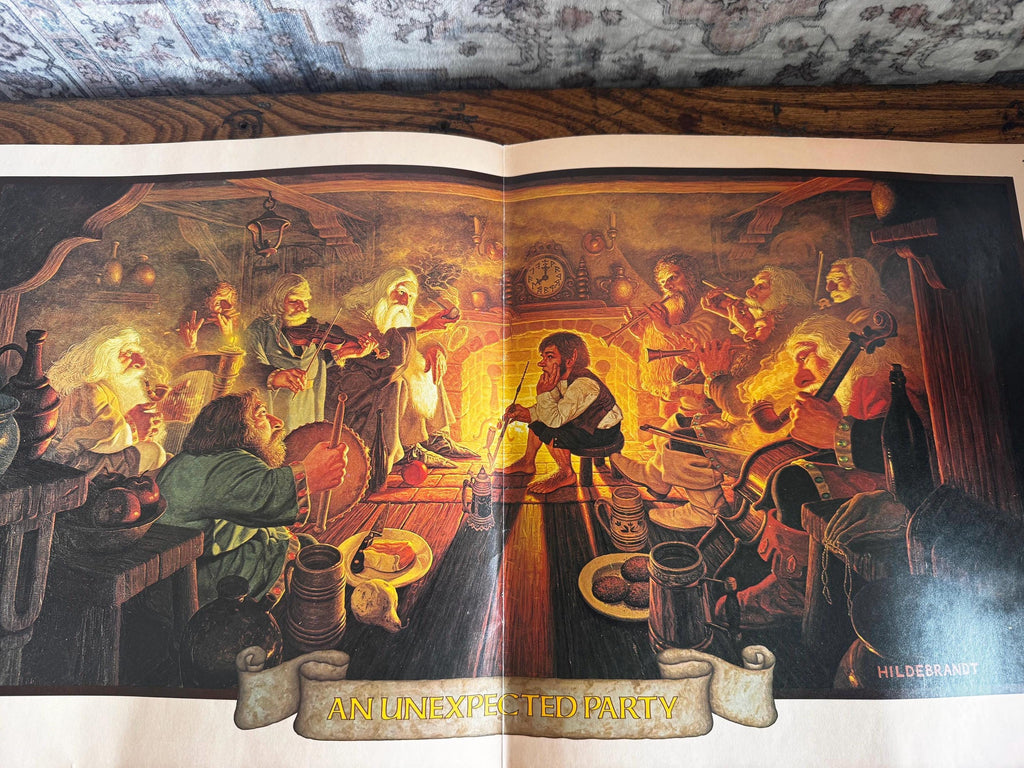 An Unexpected Party and Helm's Deep Prints by Hilderbrandt | 1977 Calendar Centerfold
