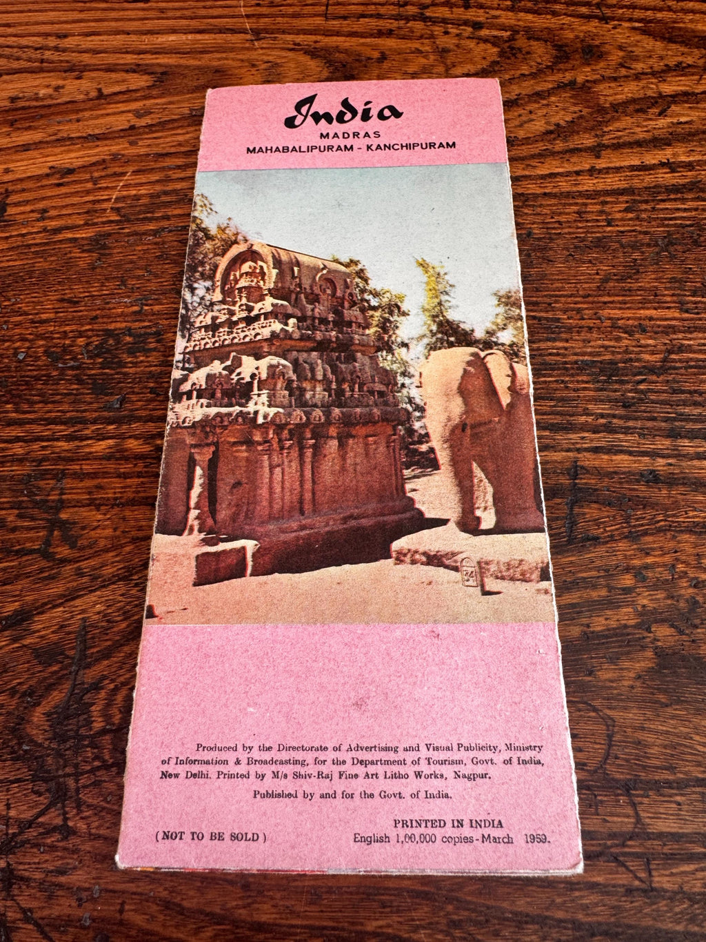 Lot of 5 Vintage India Travel Brochures