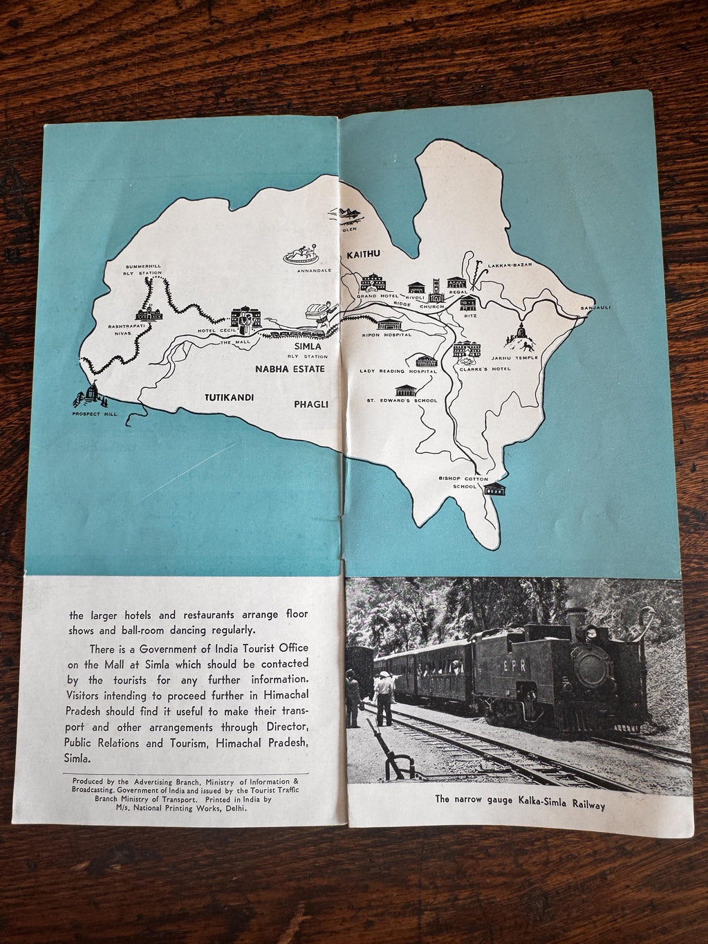 Lot of 6 Vintage Travel Brochures and Maps of India