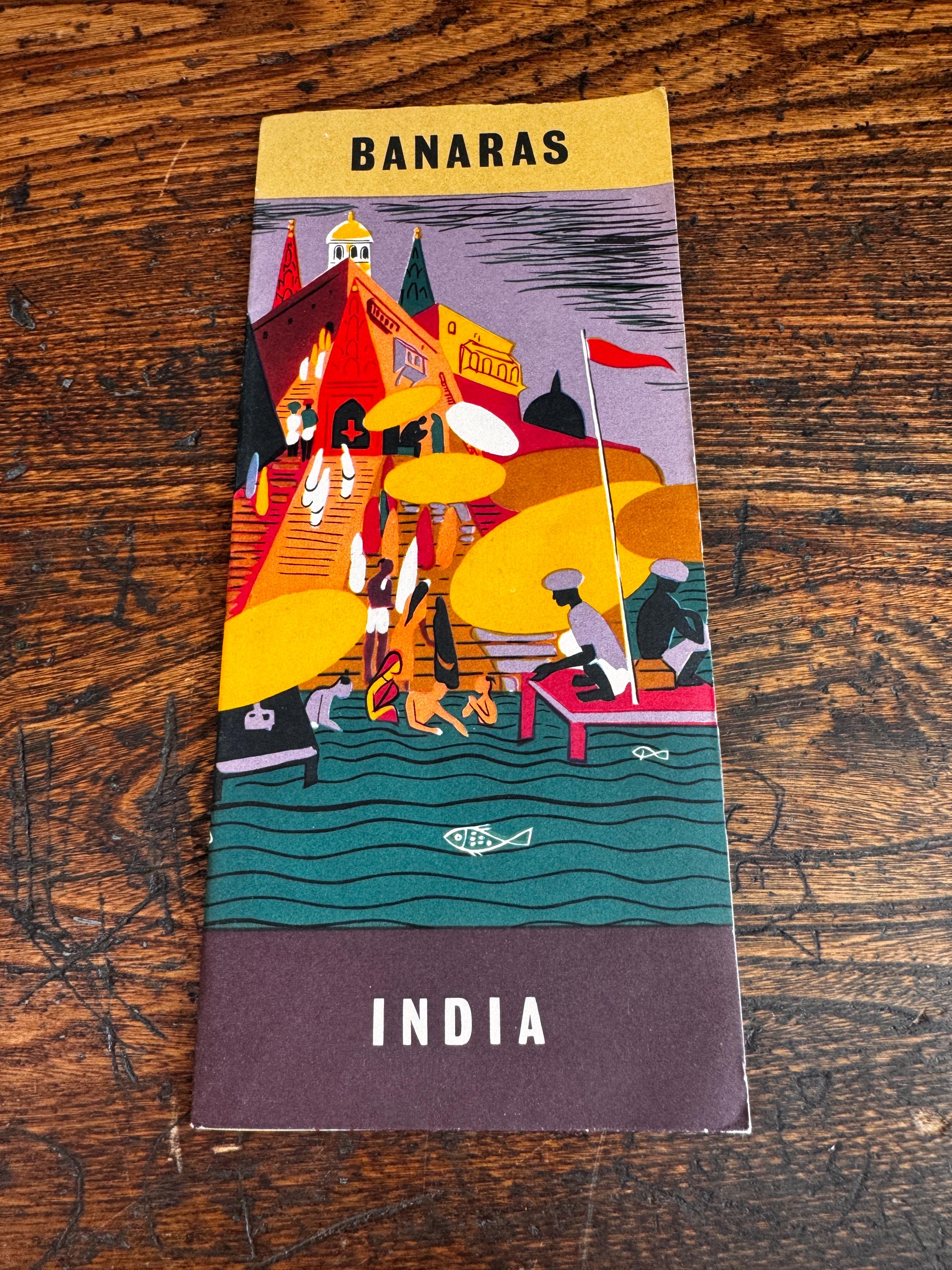 Lot of 6 Vintage Travel Brochures and Maps of India