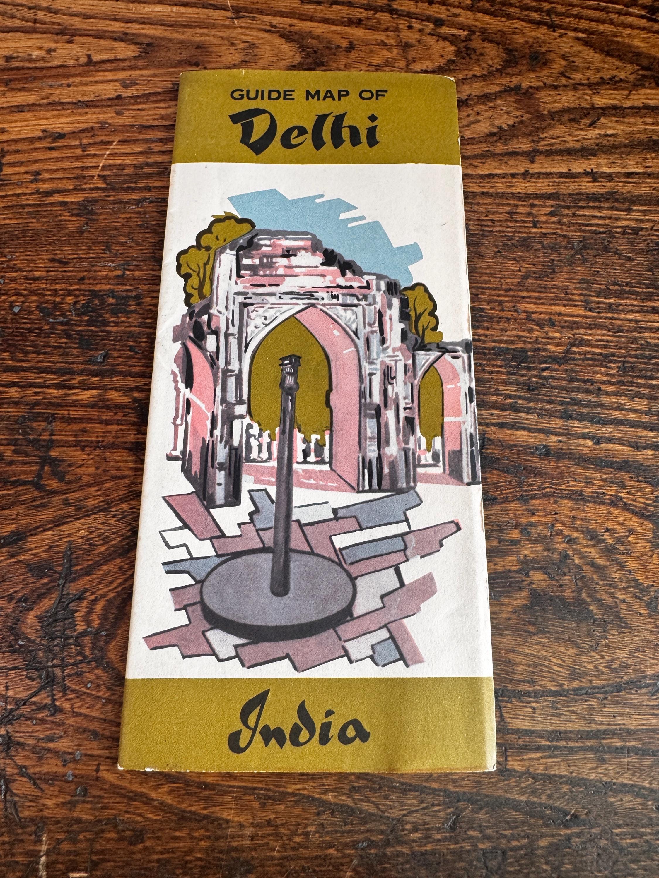 Lot of 5 Vintage Indian Travel Brochures and Maps