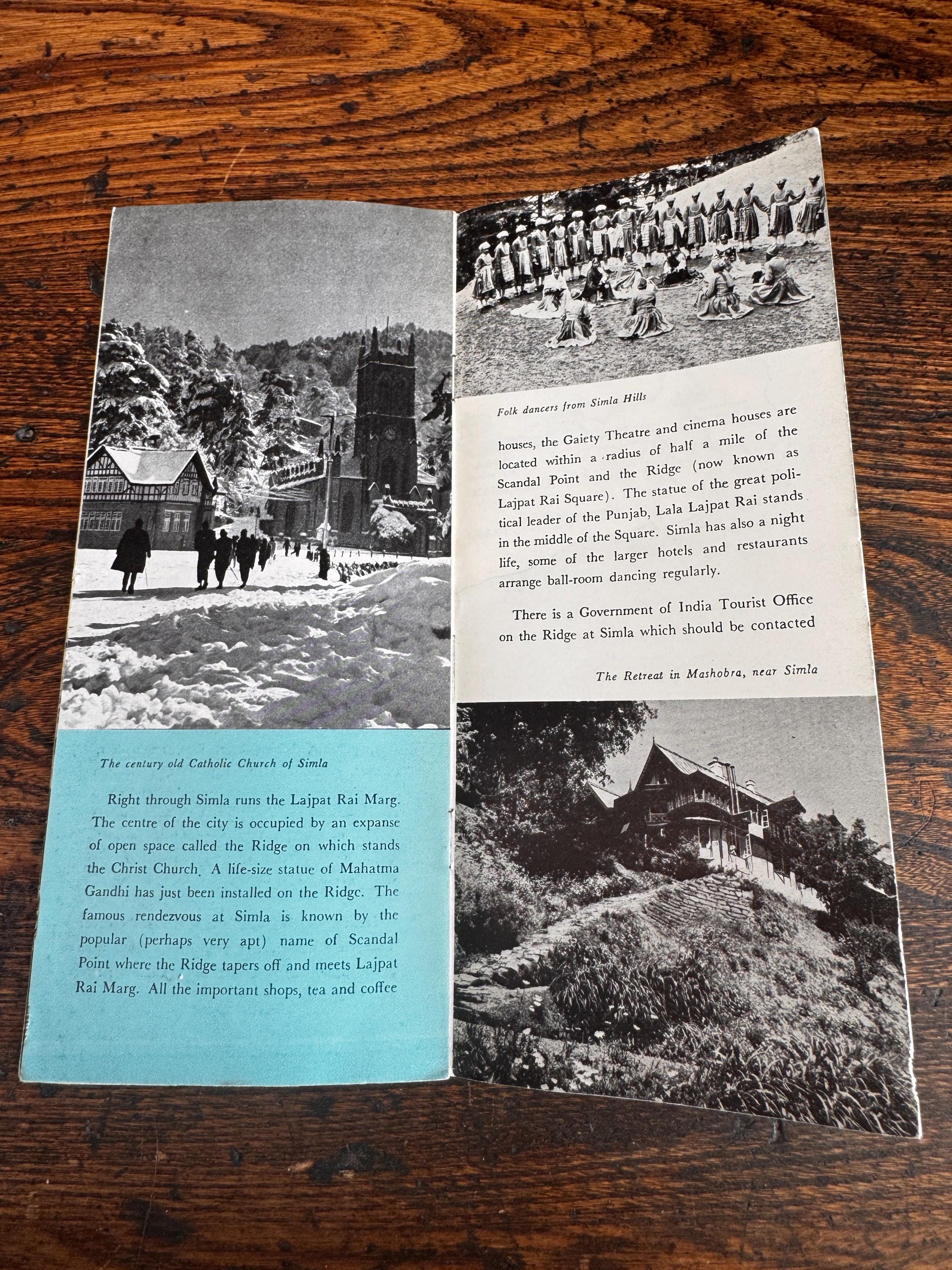 Lot of 5 Vintage Indian Travel Brochures and Maps