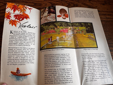 Lot of 5 Vintage India Travel Brochures and Maps