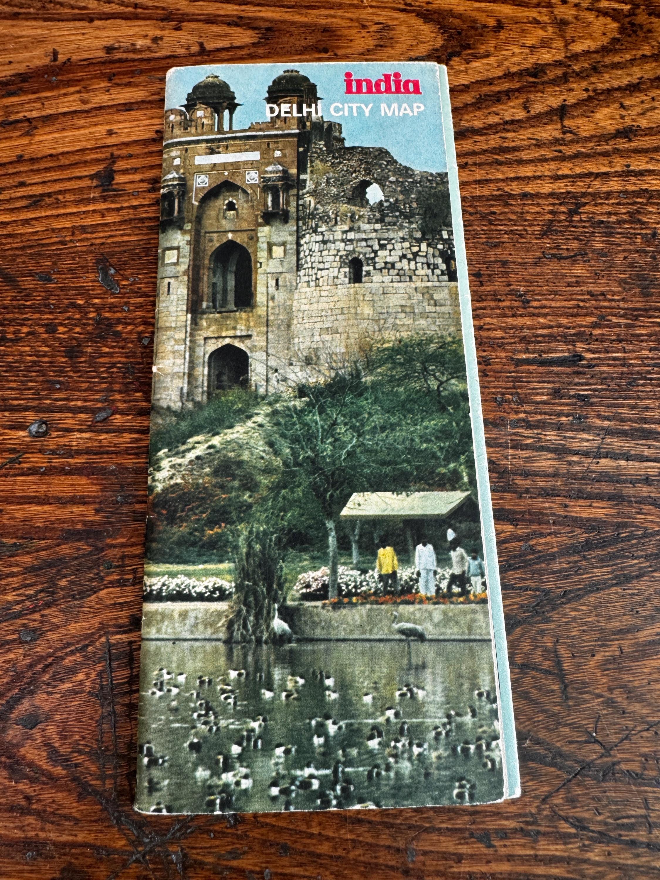 Lot of 5 Vintage India Travel Brochures and Maps