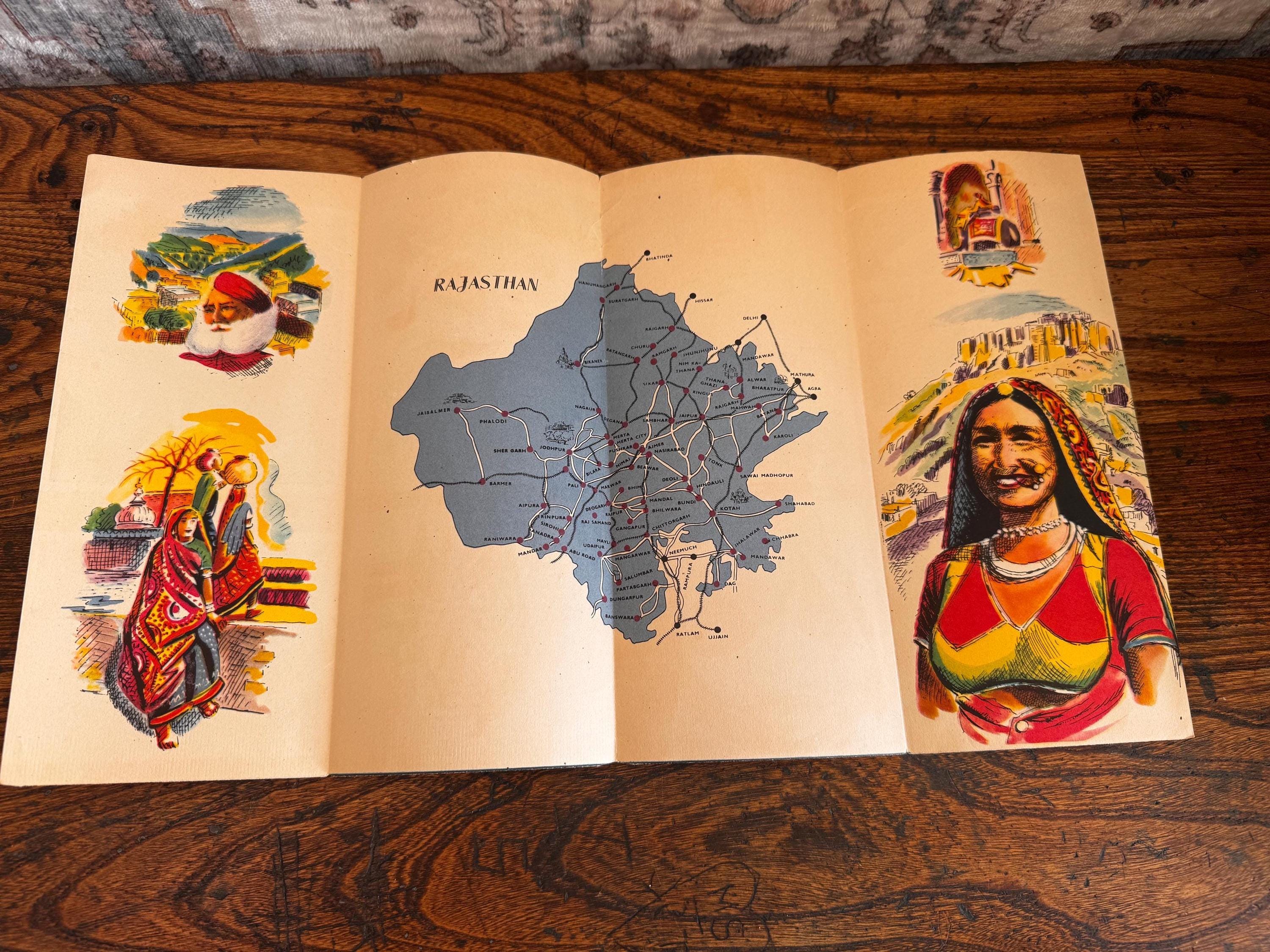 Lot of 5 Vintage India Travel Brochures