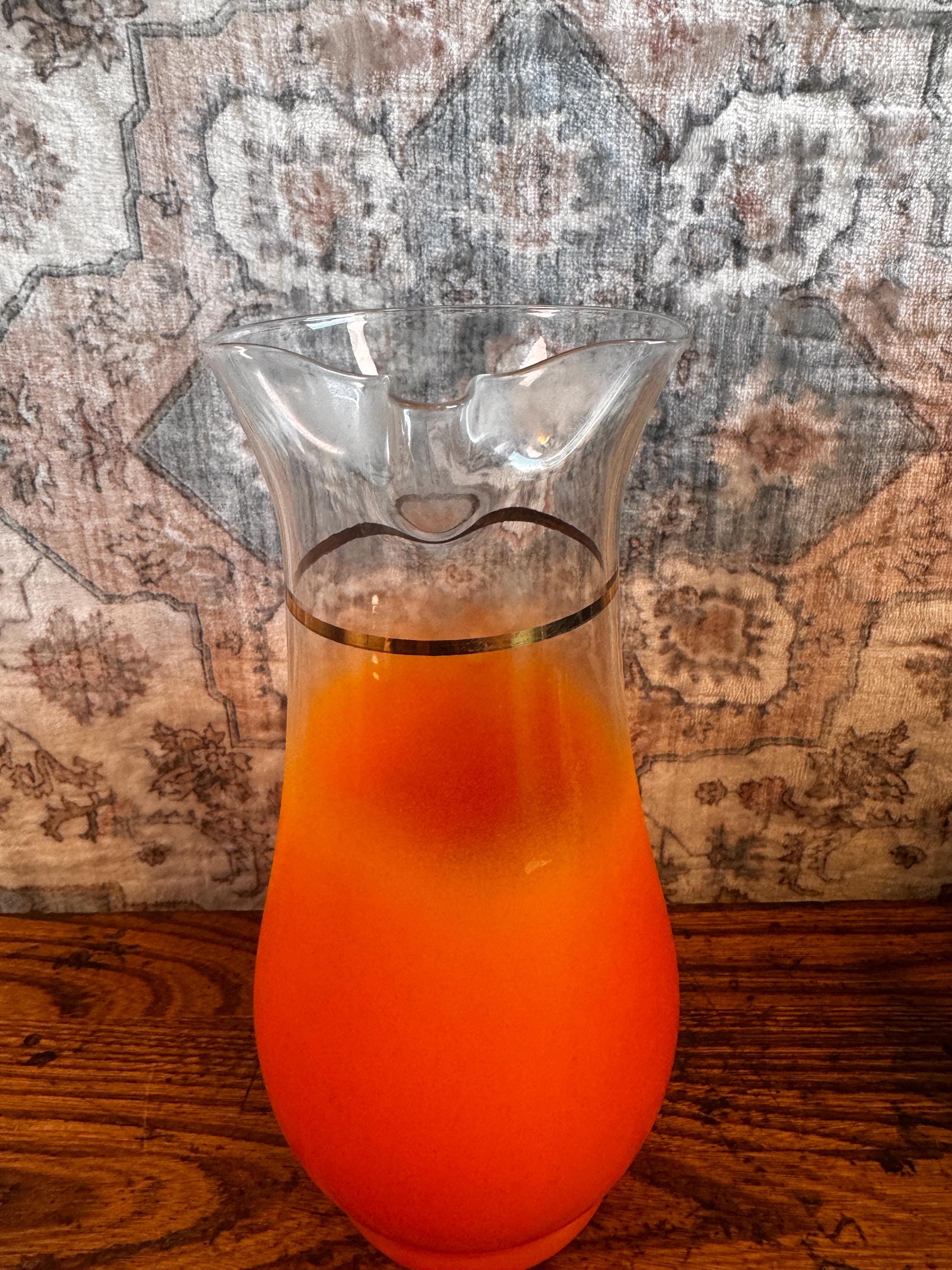 Blendo 1950s Orange Juice Pitcher with Gradient Glass