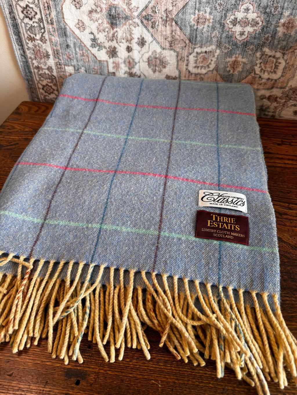 Thrie Estaits English Country Classics Luxury Wool Blanket