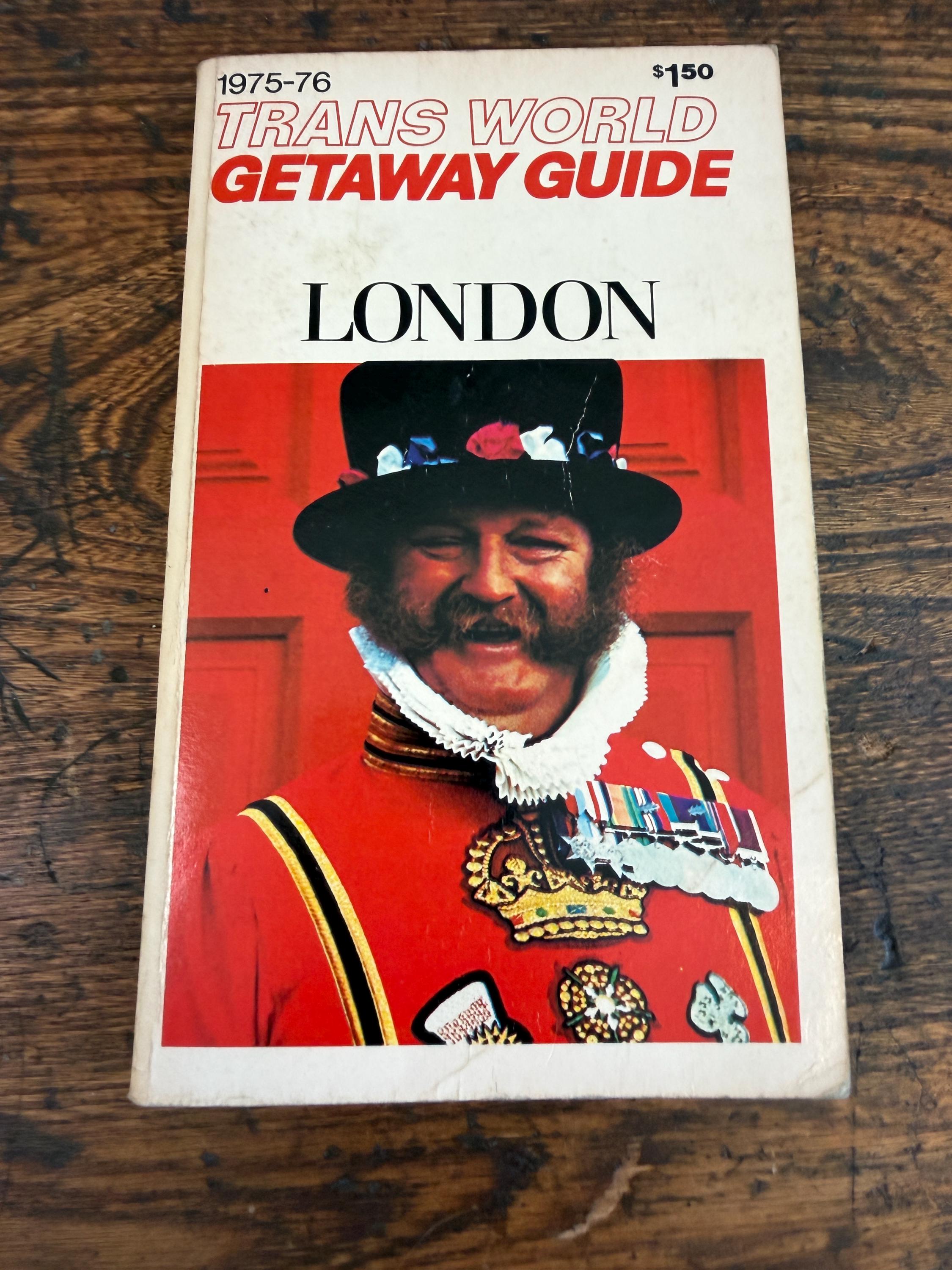Lot of 2 Trans World Getaway Guide Travel Books: Ireland Dublin/Shannon & London 1975-76