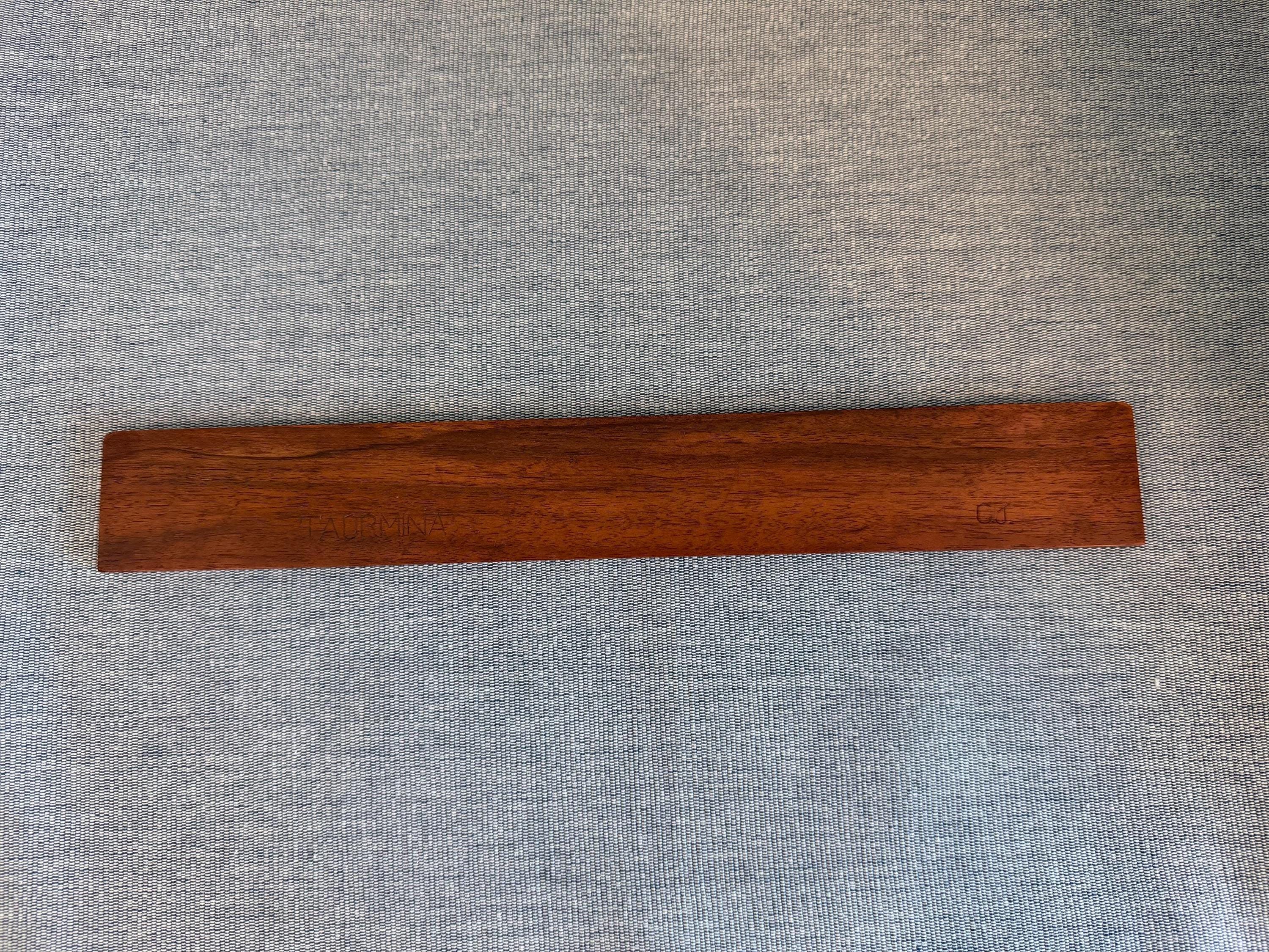Taormina Carved Wooden Ruler with Animal and Nature Motifs