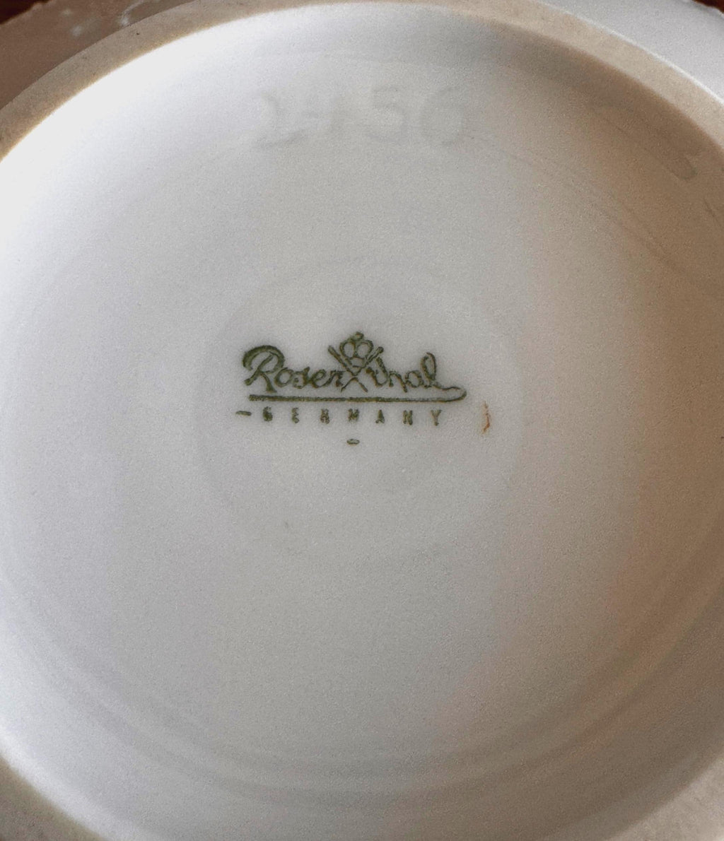 Vintage Rosenthal Bjorn Wiinblad White Porcelain Fantasy Pedestal Bowl