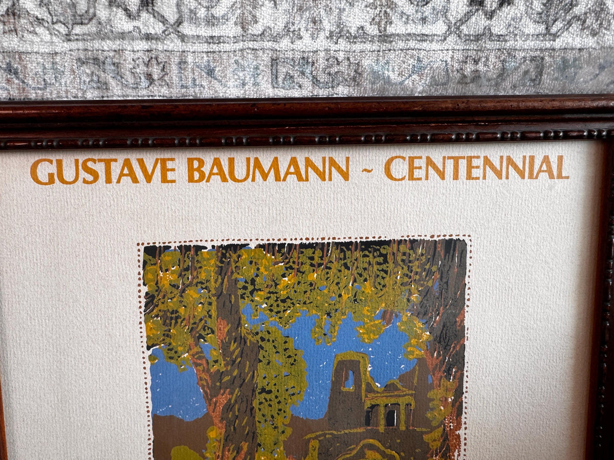 1981 Gustave Baumann Centennial Exhibition Framed Print | Santuario Chimayó