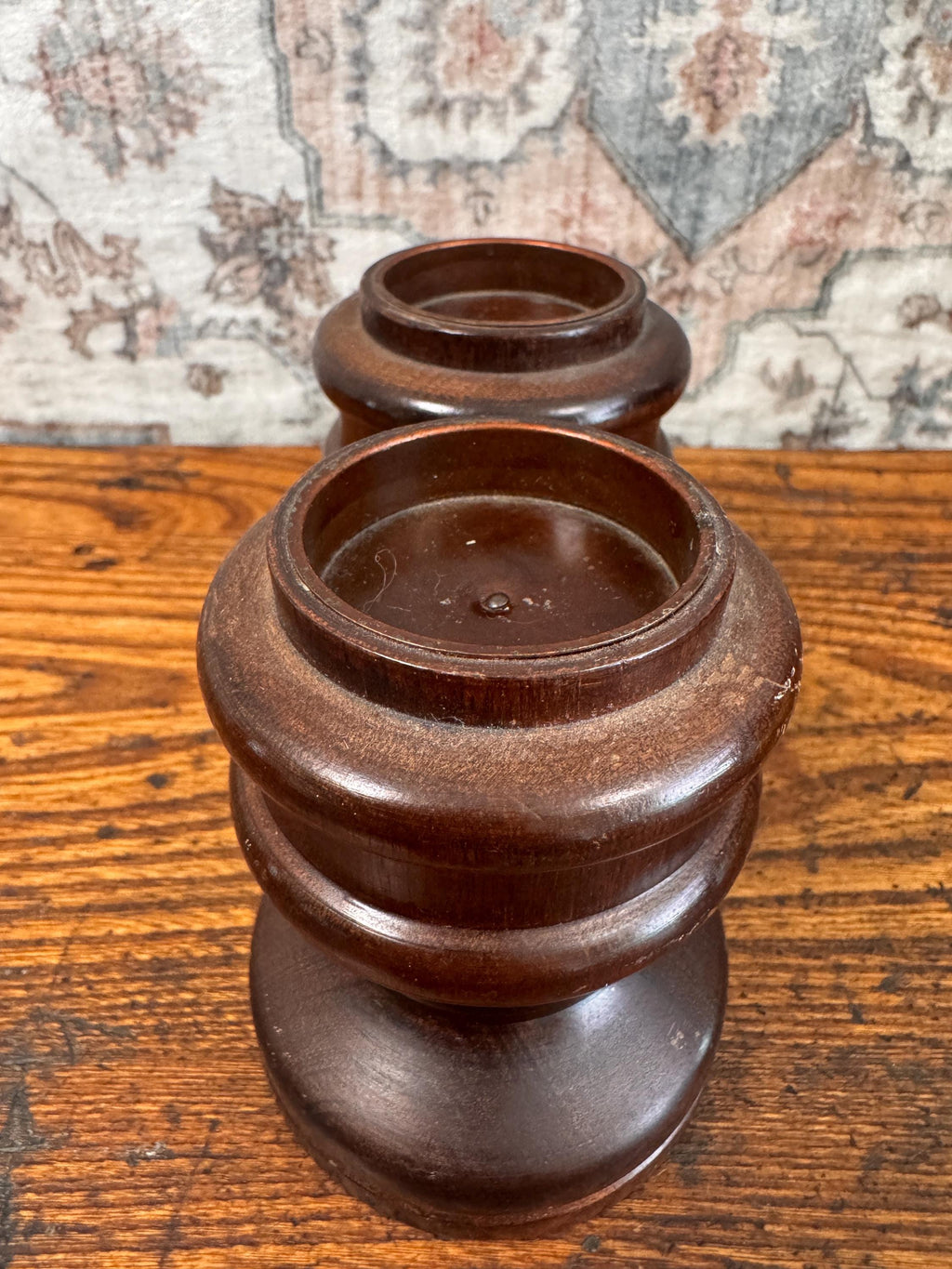 Turned Wood Votive Candle Holder