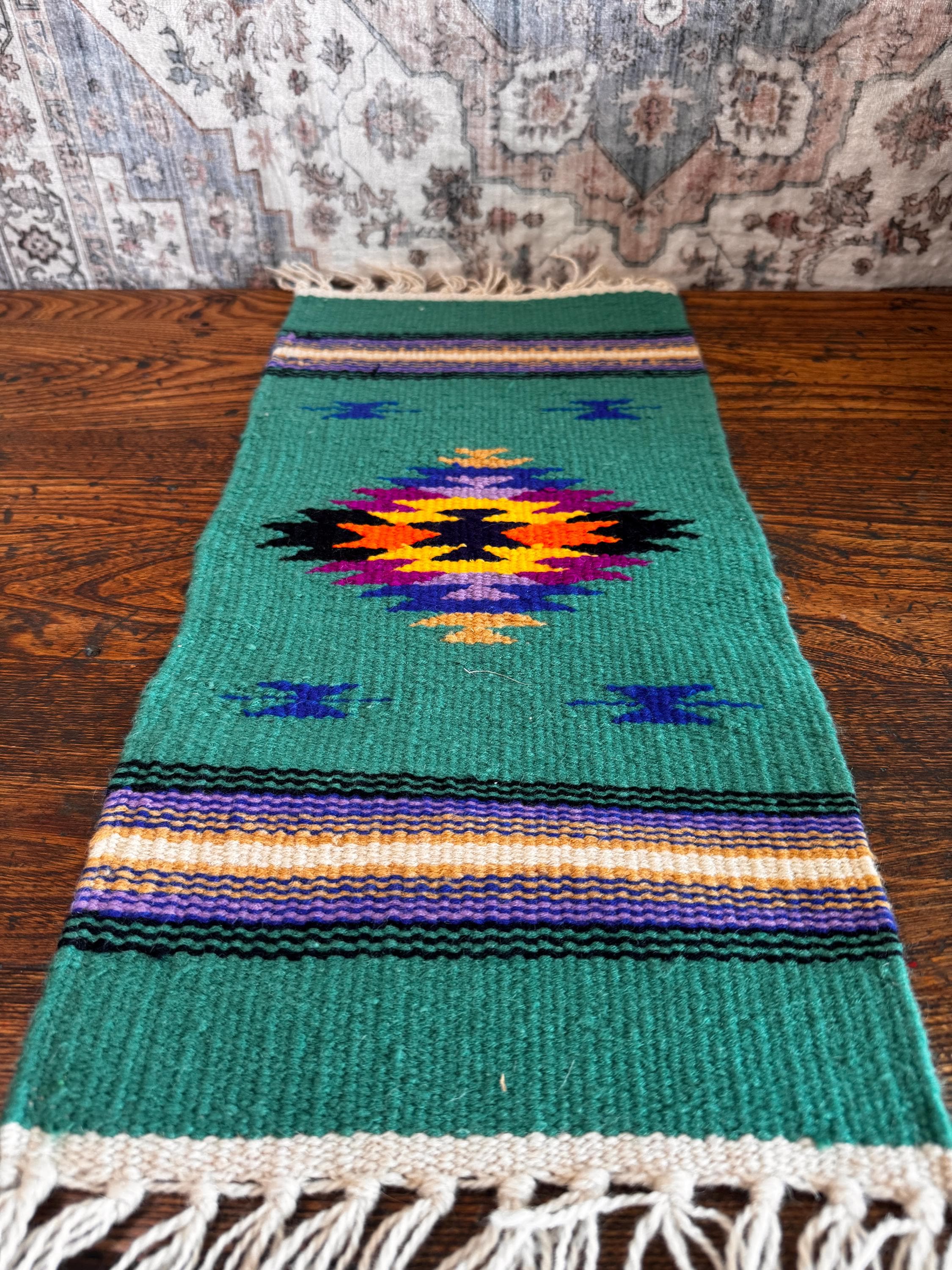 Handwoven Southwestern Wool Table Runner