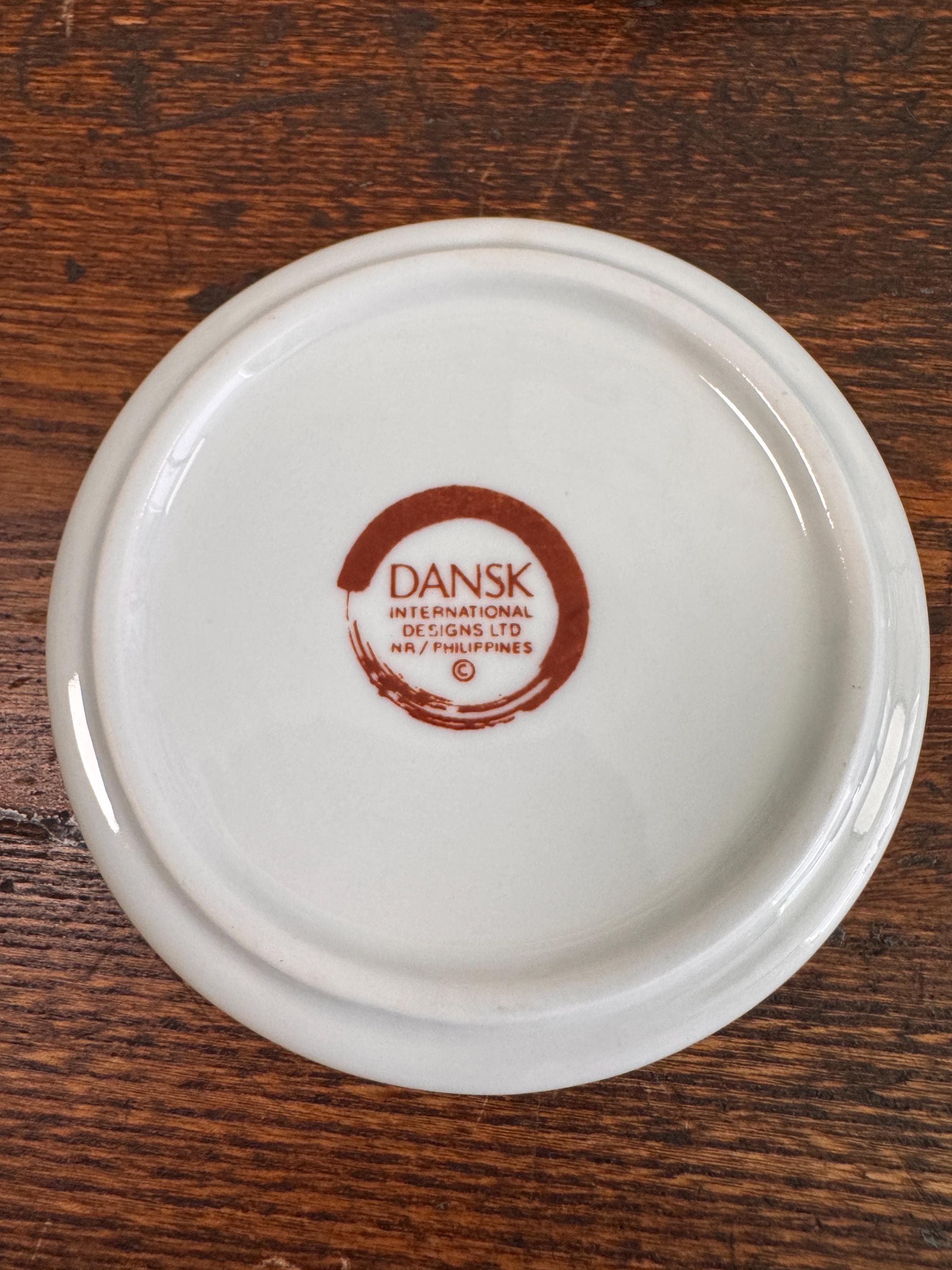 Vintage 1997 Dansk Hand Painted Fruit Coaster Set