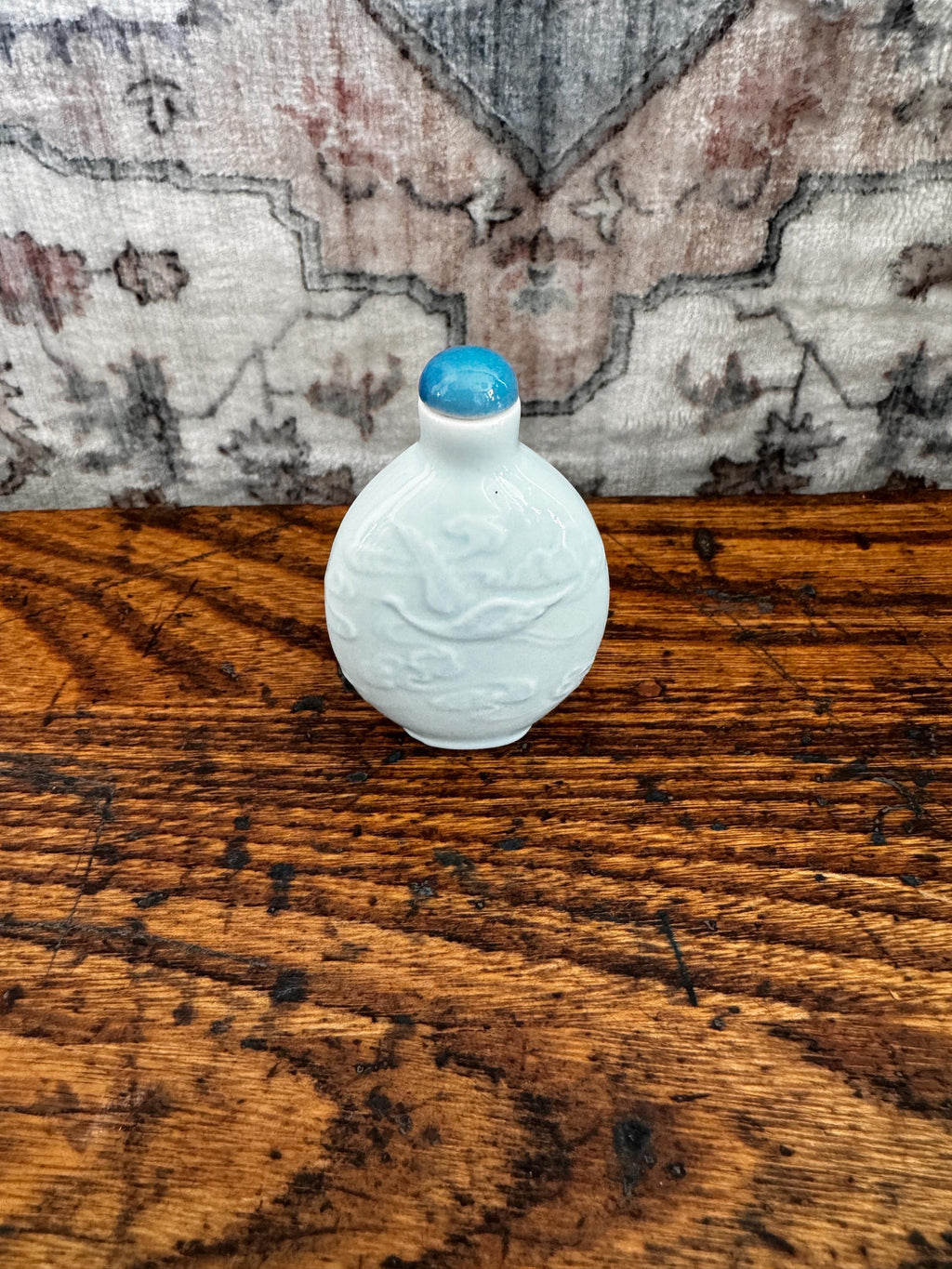 Vintage Chinese Pale Celadon Porcelain Snuff Bottle
