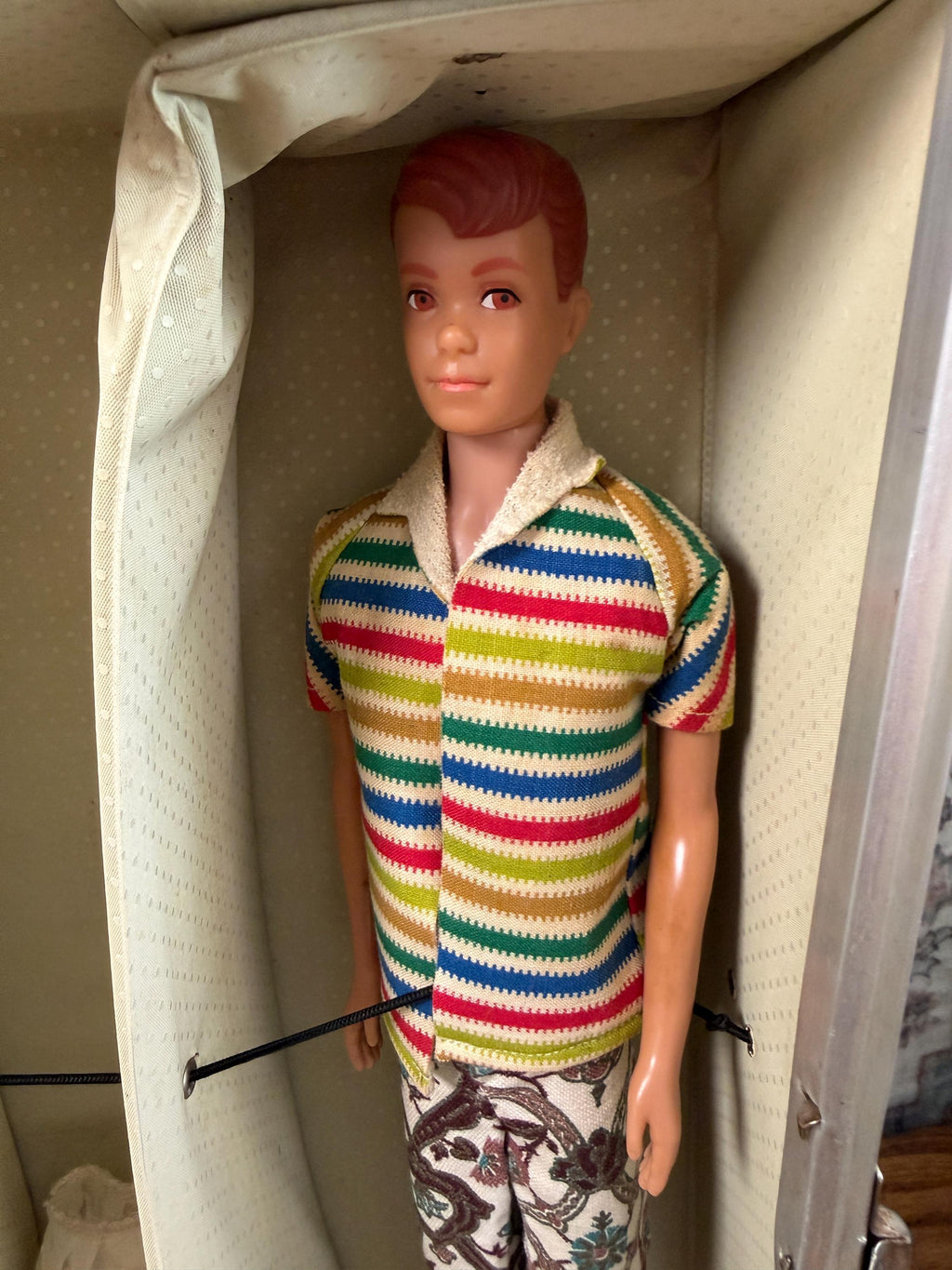 Vintage 1960s Mattel Barbie and Allan Doll Pair with Clothing Accessories