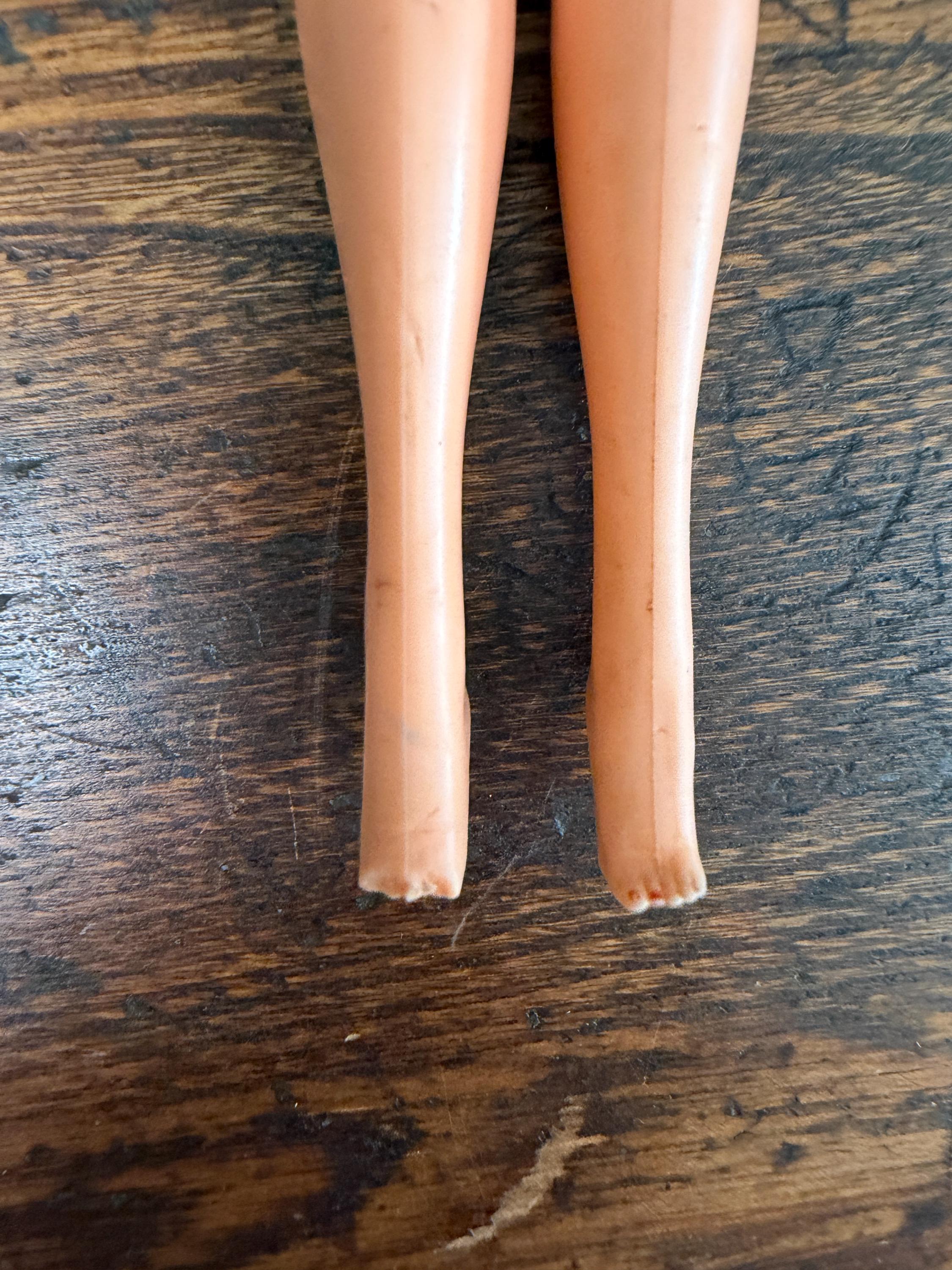Vintage 1960s Mattel Barbie and Allan Doll Pair with Clothing Accessories