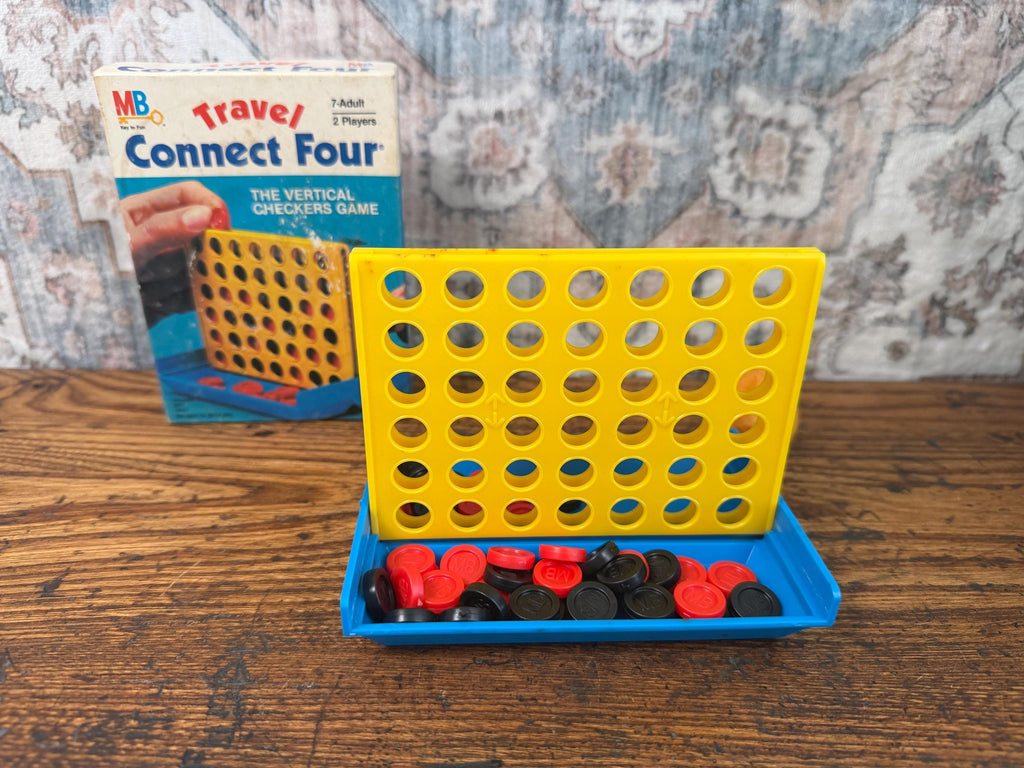 Vintage 1983 Milton Bradley Connect Four Game Complete Family Tabletop Toy