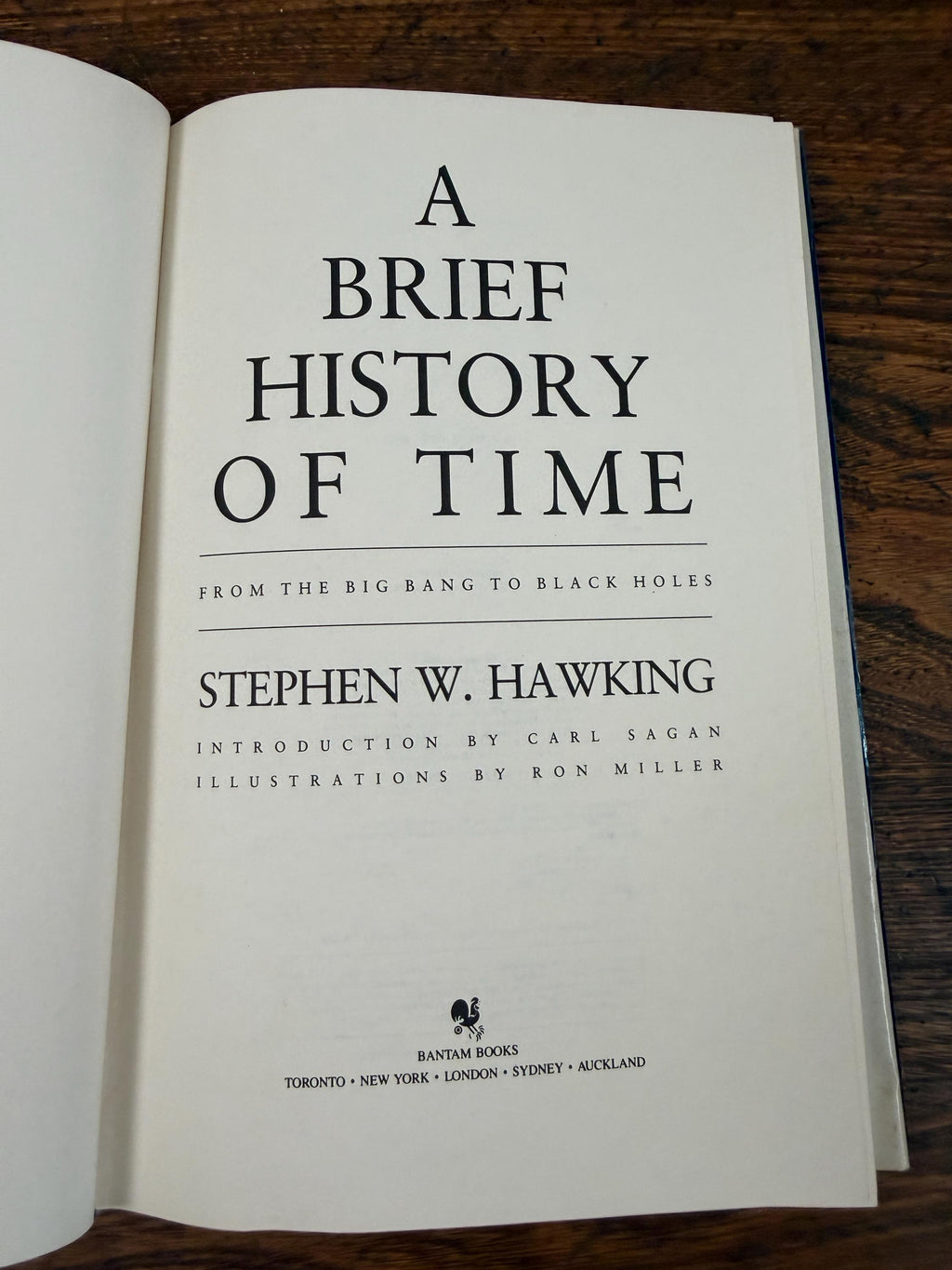 A Brief History of Time Stephen Hawking | 1988 Hardcover