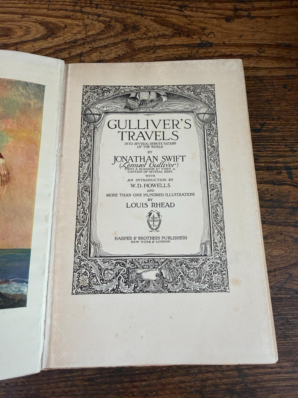Vintage 1920s Illustrated Classics Set Kidnapped Gulliver's Travels Ivanhoe