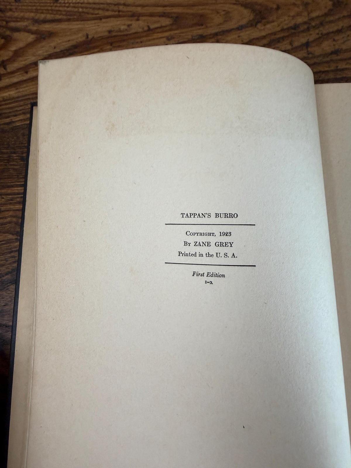 Tappan's Burro by Zane Grey | 1923 Hardcover