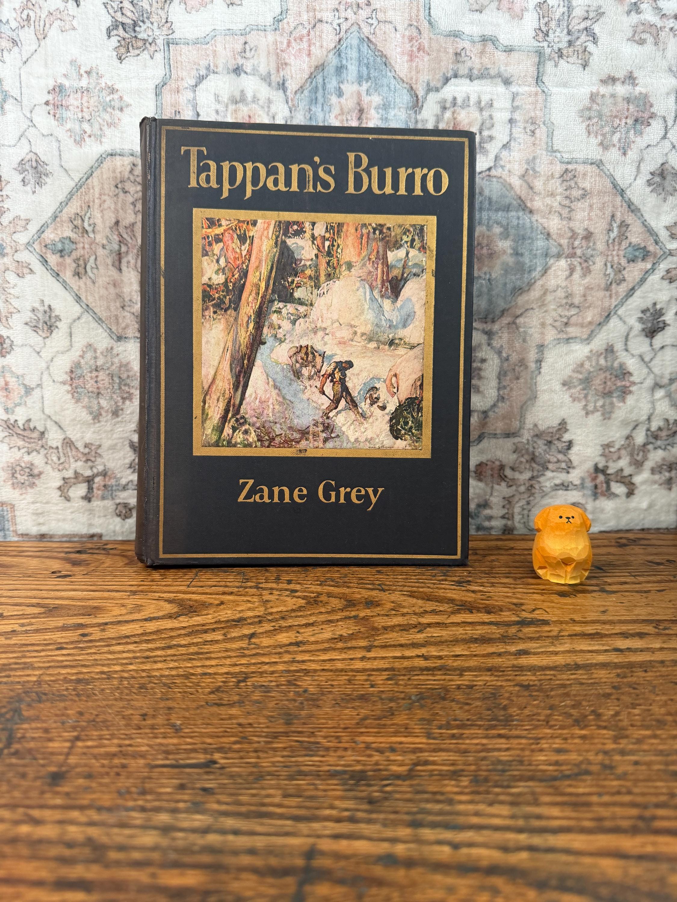 1923 Tappan's Burro by Zane Grey Harper Hardcover Western Illustrated Book