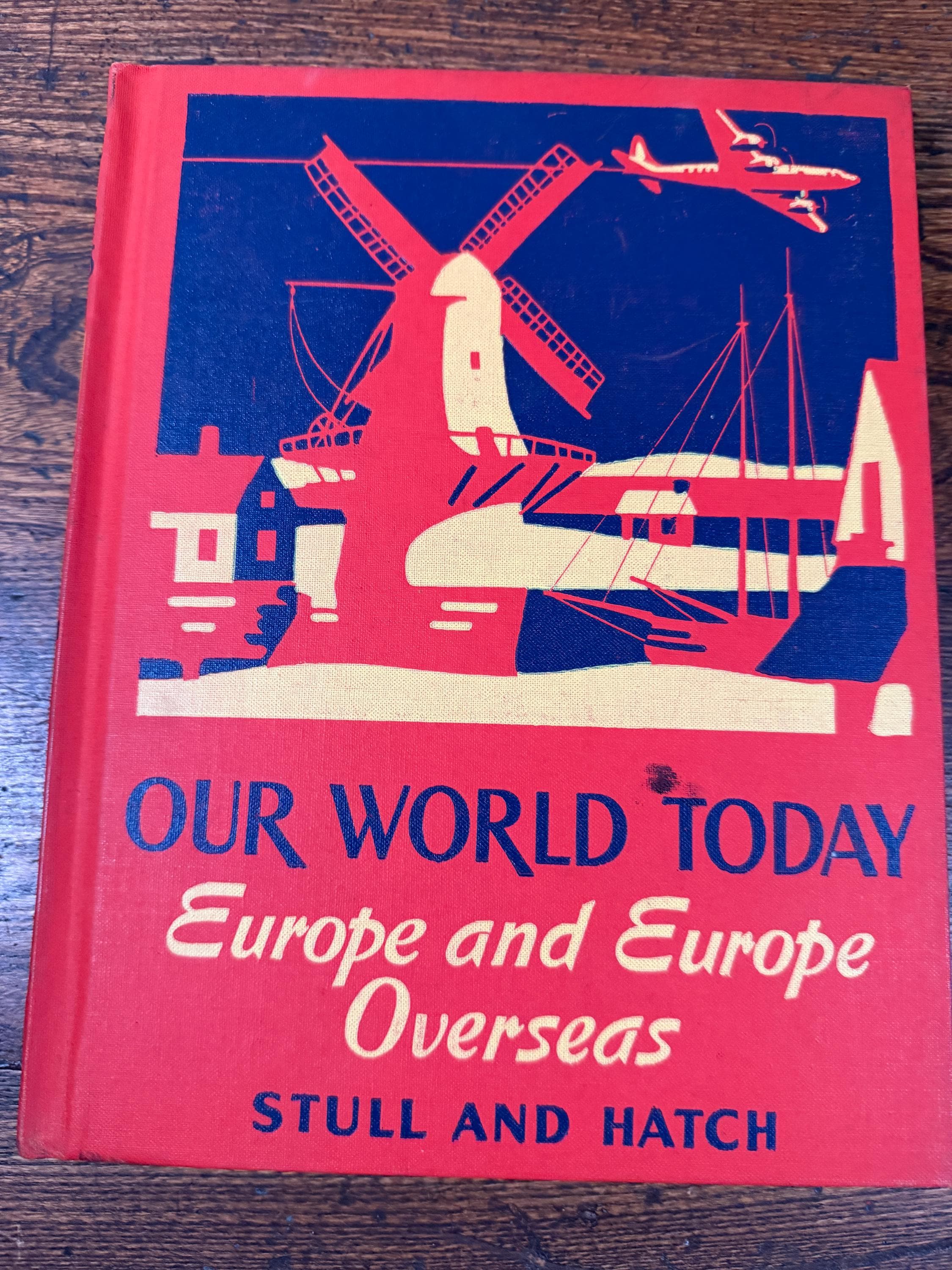 Vintage Our World Today Geography Book Set 1950 1952 Stull Hatch Allyn Bacon