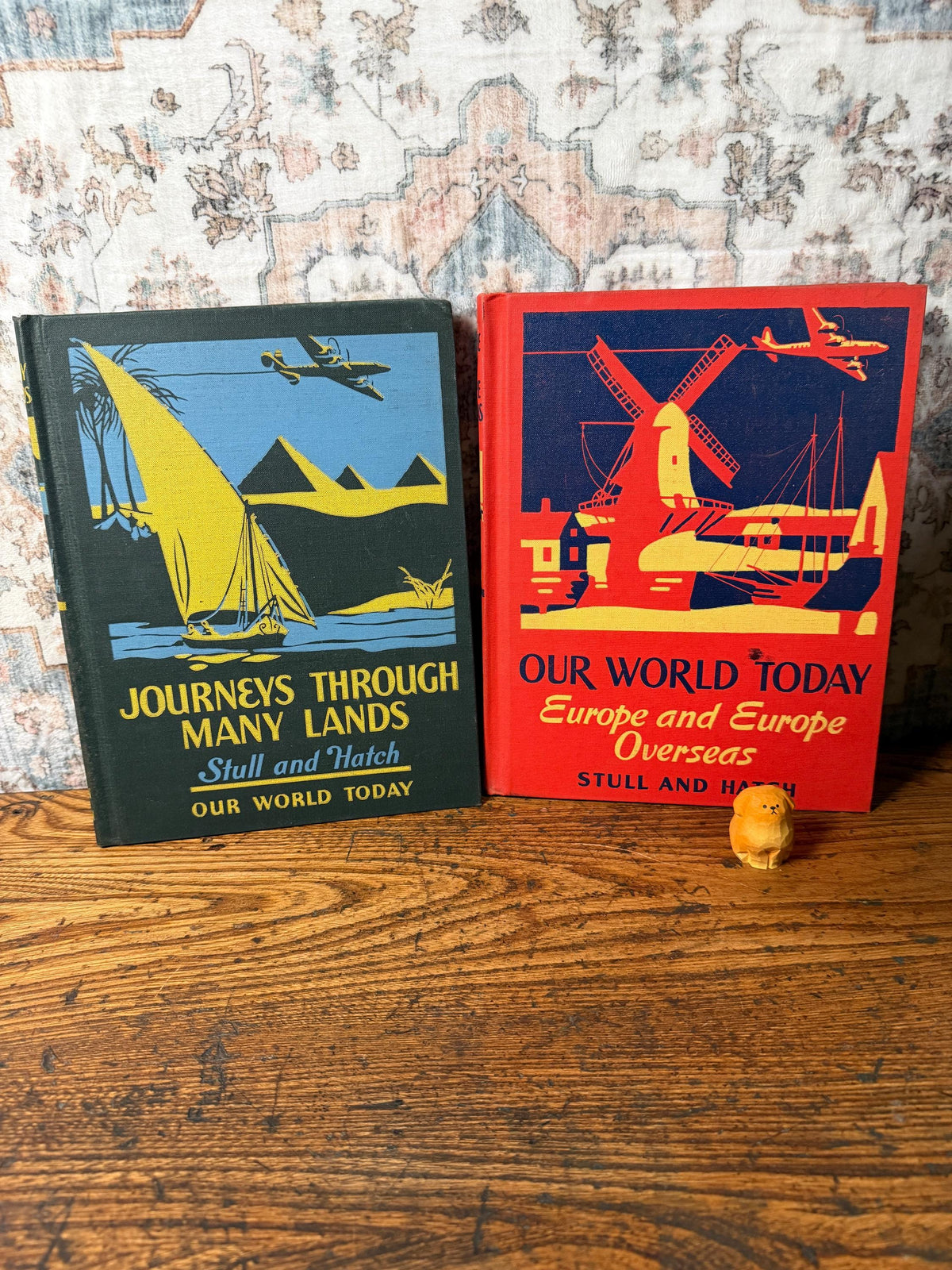 Our World Today Geography Book Set | 1950-1952 Hard Cover